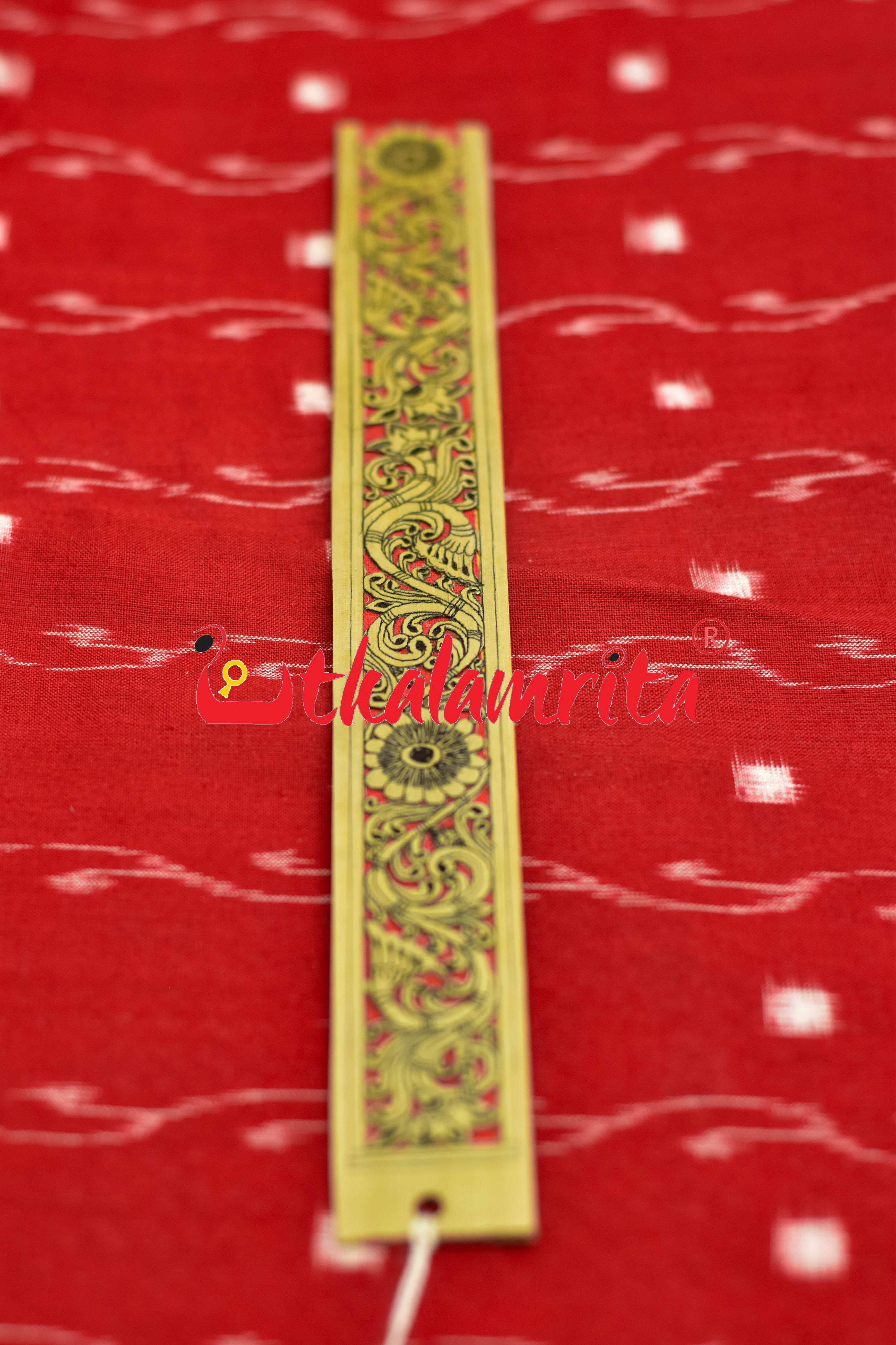 Orange 3D Flower Lata (Talapatra Bookmark)