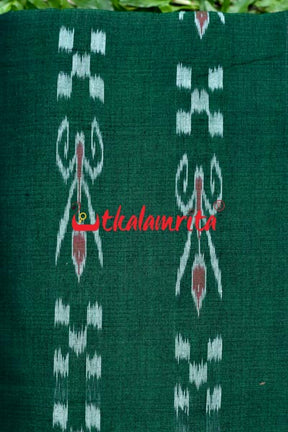 Deep Green  Pasapali and Kadha (Fabric)