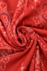 Thikiri Tribal Red Jhoti Sambalpuri (Fabric)