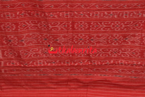 Pink Red Body Bandha Khandua Cotton Saree