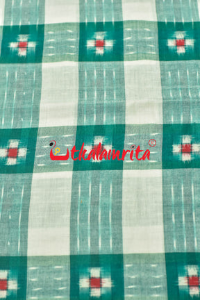 Green White Pasapali Cotton (Fabric)