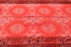 Thikiri Tribal Red Jhoti Sambalpuri (Fabric)