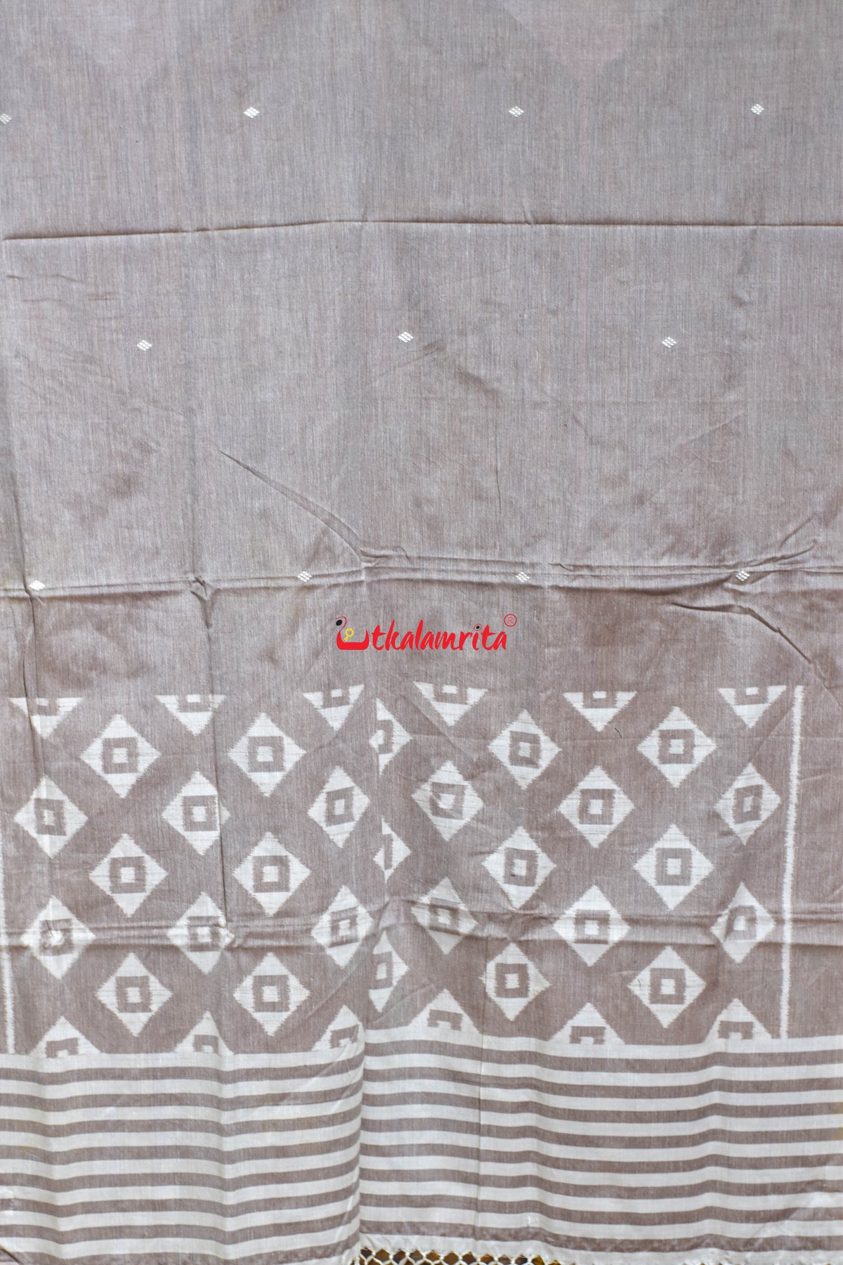 BR Brown Thikiri Square Maniabandha Cotton (Dupatta)