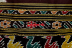 Coffee Body Pasapali Nartaki Anchal Khandua Silk Saree