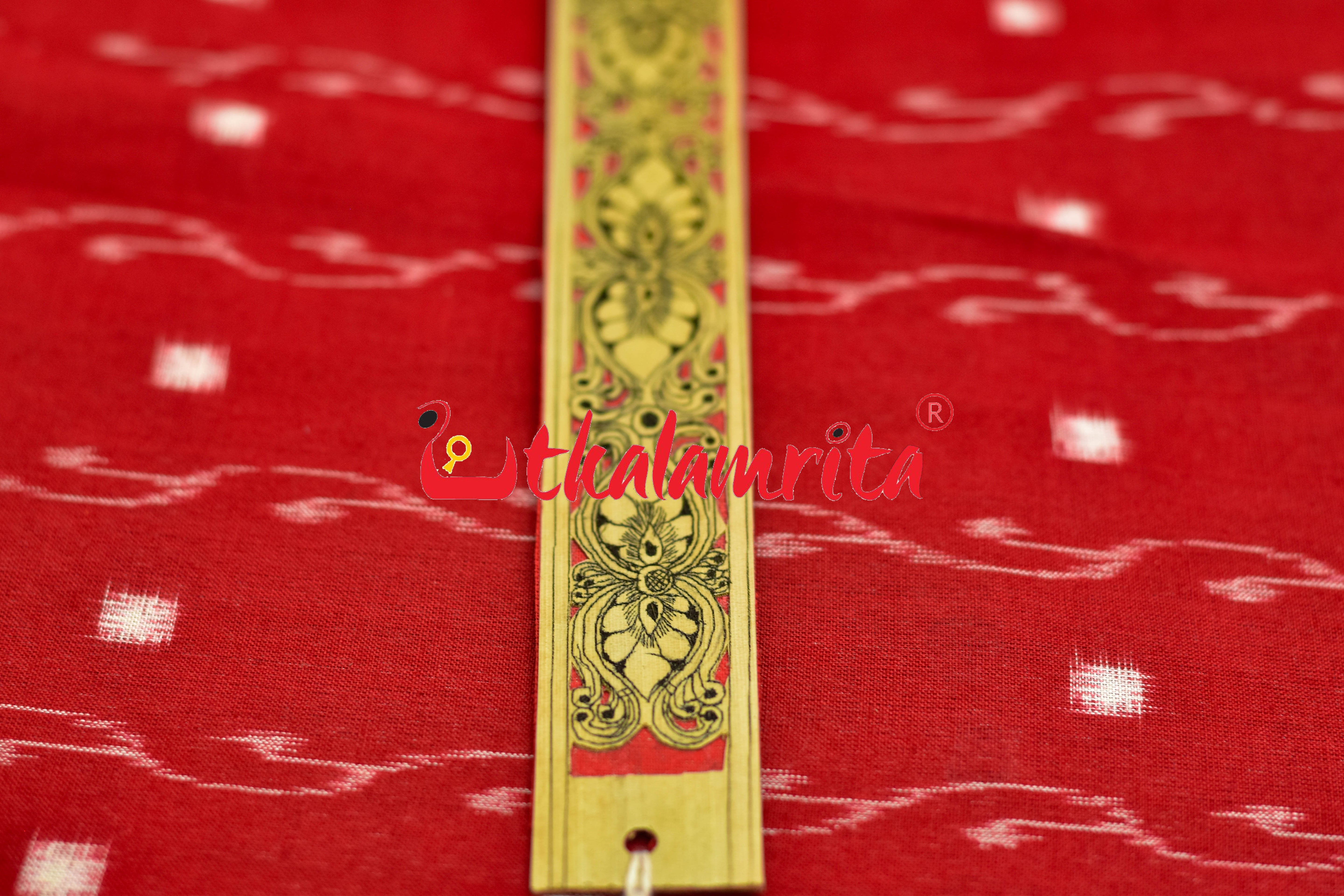 Orange 3D Flower (Talapatra Bookmark)