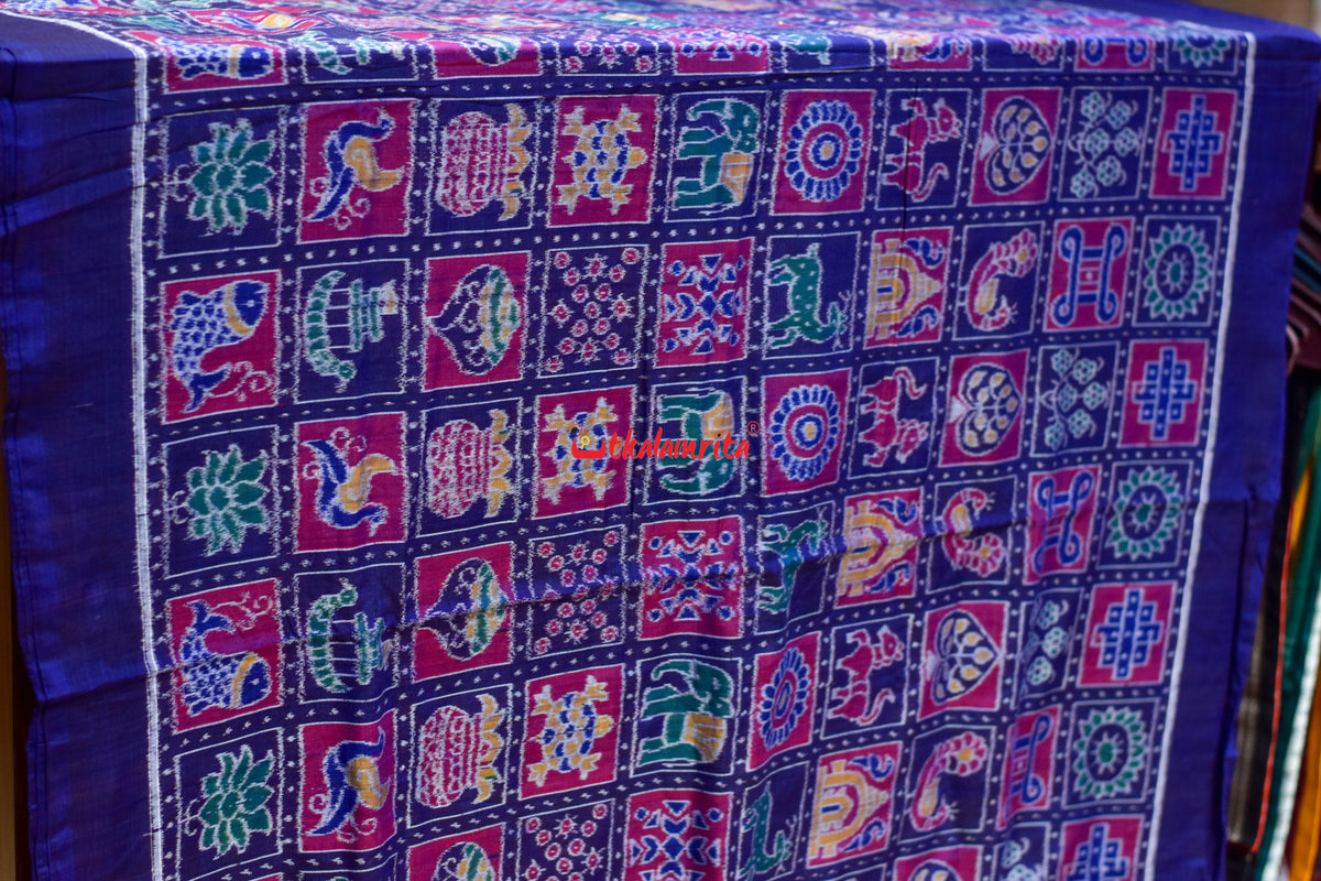 Blue Dasakothi Sambalpuri Cotton (Fabric)