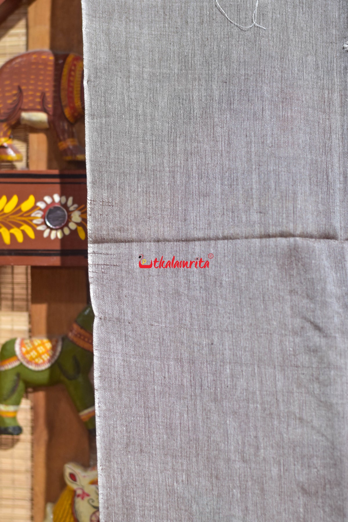 BR Brown Thikiri Square Maniabandha Cotton (Dupatta)
