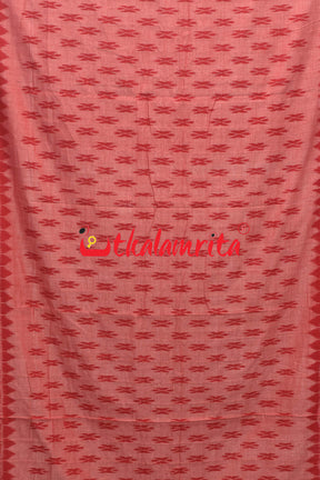 Pink Red Body Bandha Khandua Cotton Saree