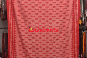 Pink Red Body Bandha Khandua Cotton Saree