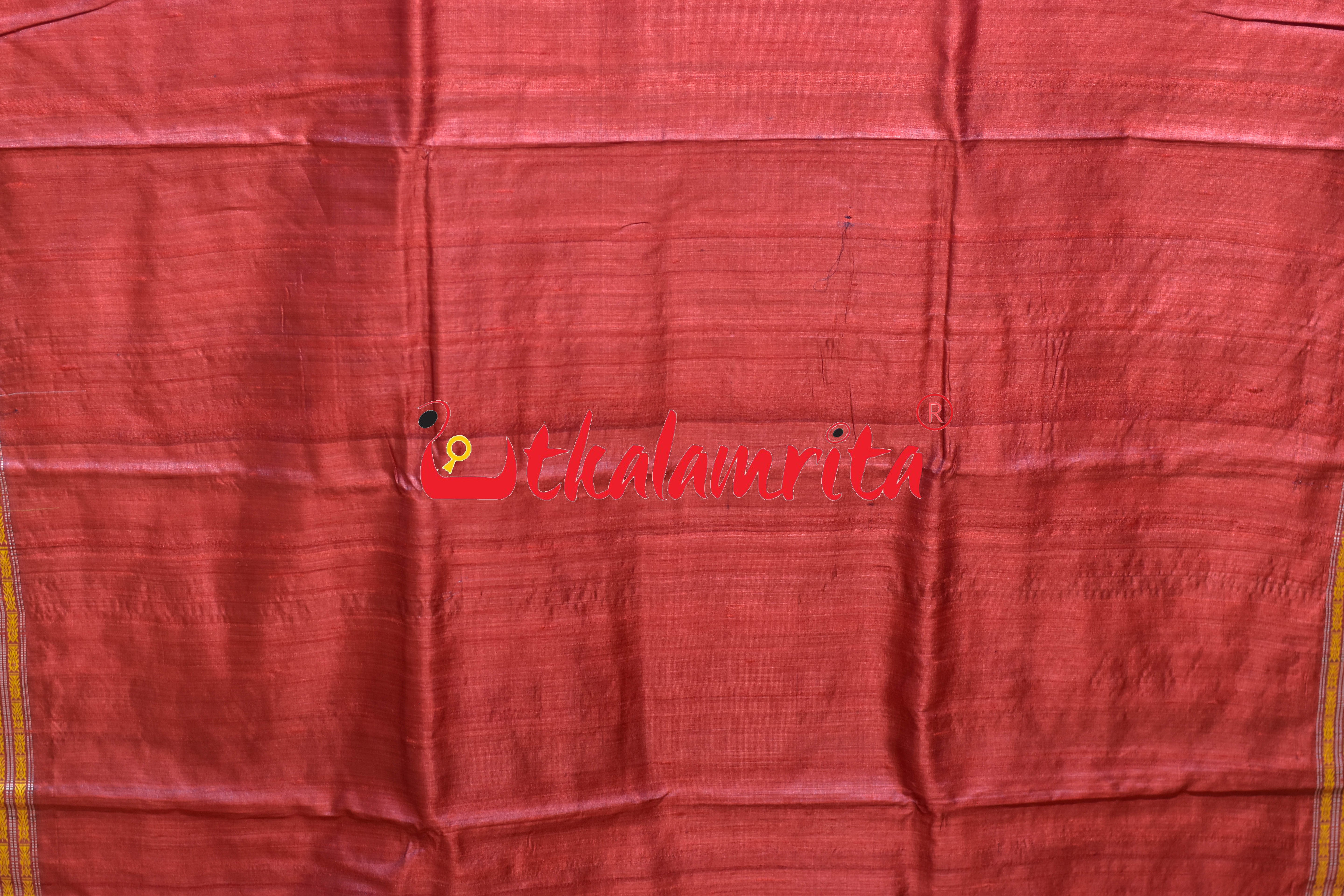 German Blue Body Butterfly Gopalpur Tussar Silk Saree