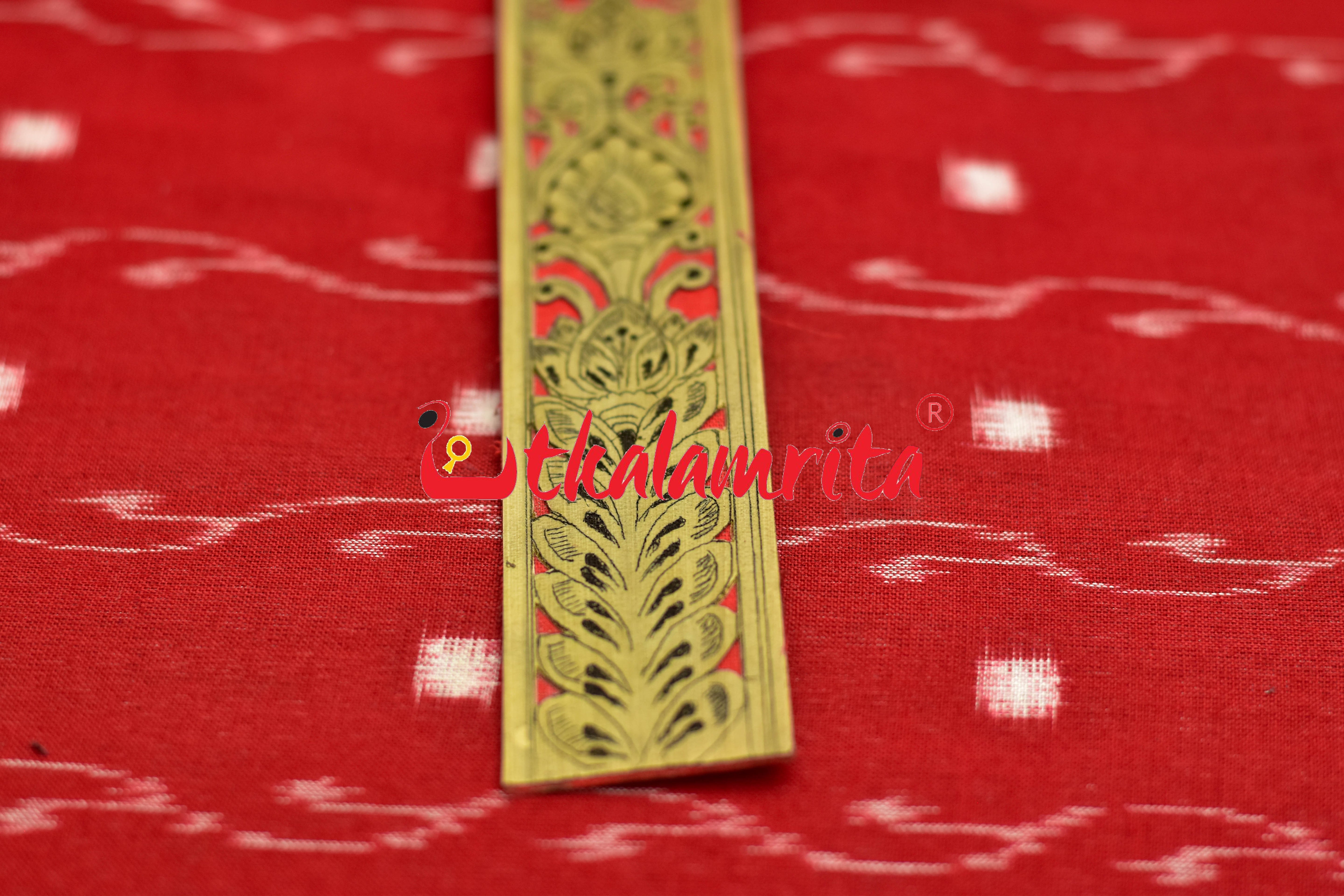 Orange Jhoti Flower (Talapatra Bookmark)