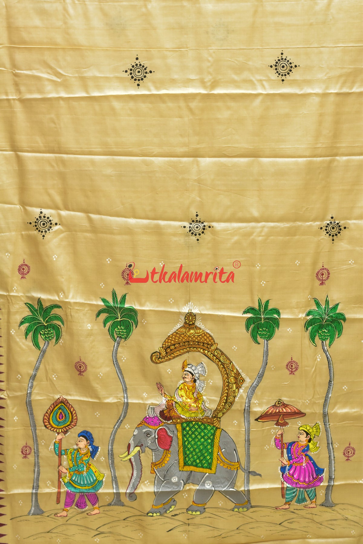 Raja Sabari Pattachitra Tussar Silk Saree