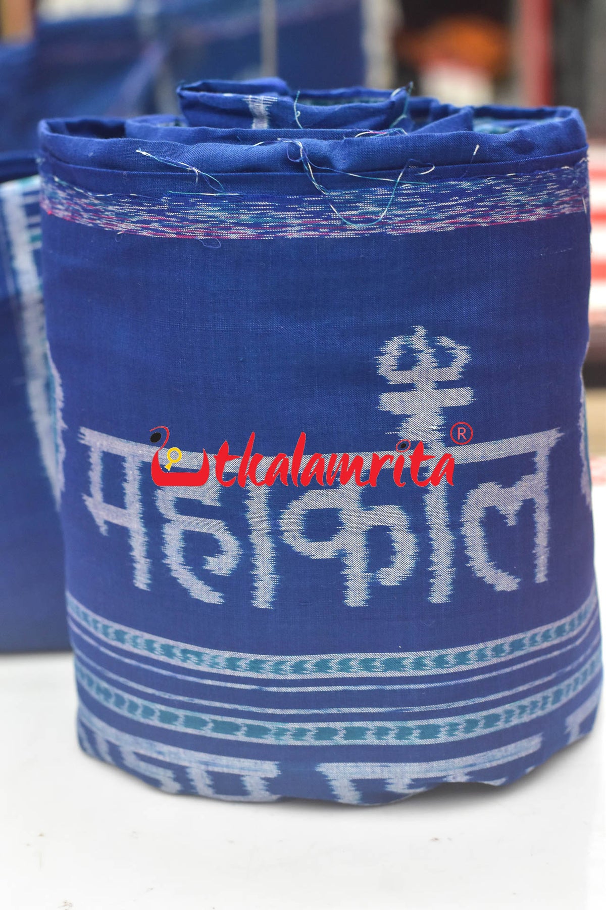 Jay Mahakal on Blue (Fabric)