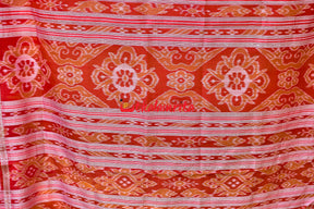 Devi Yellow Double Border Pasapali Khandua Silk Saree