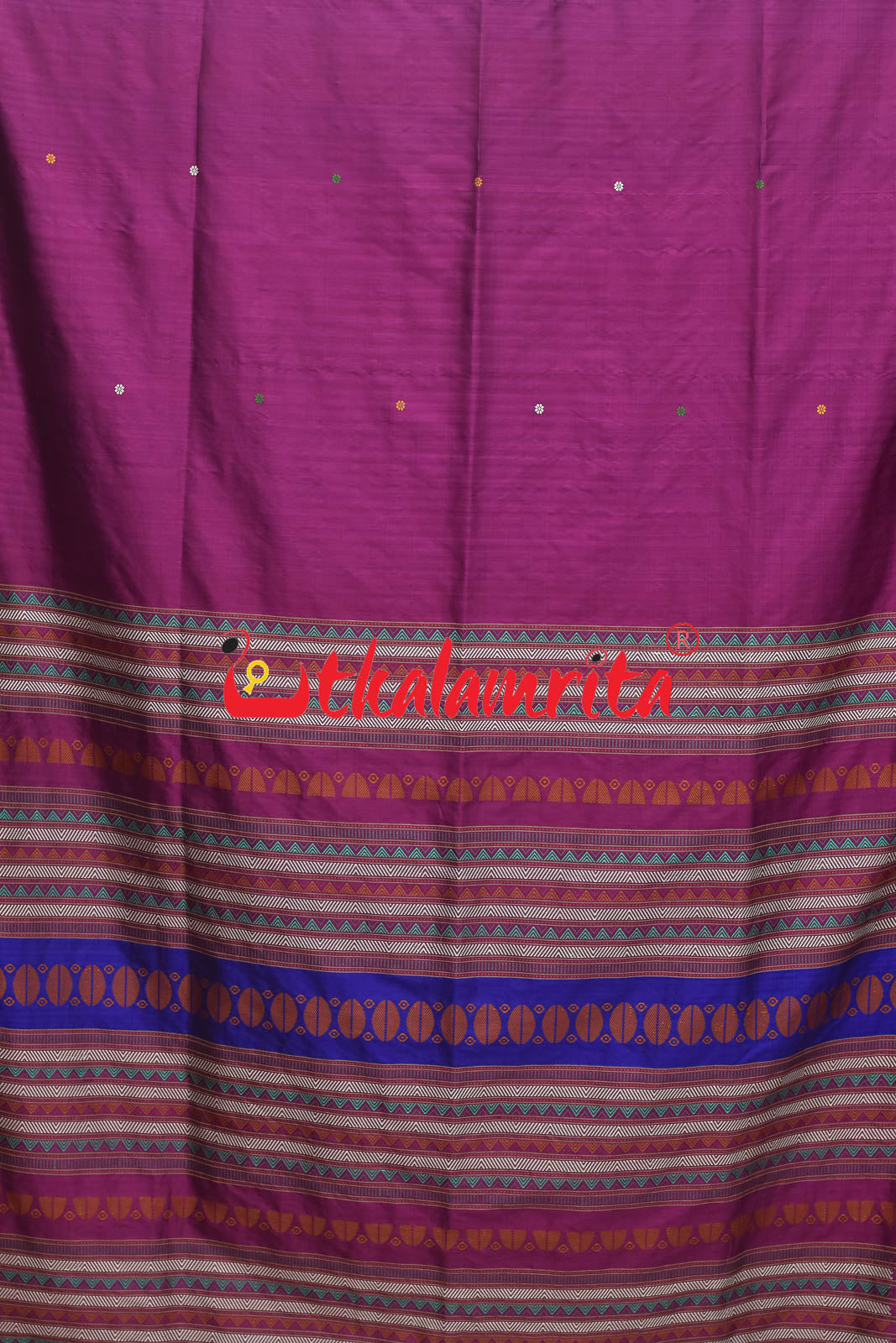 Magenta Beauty Dongria Silk Saree