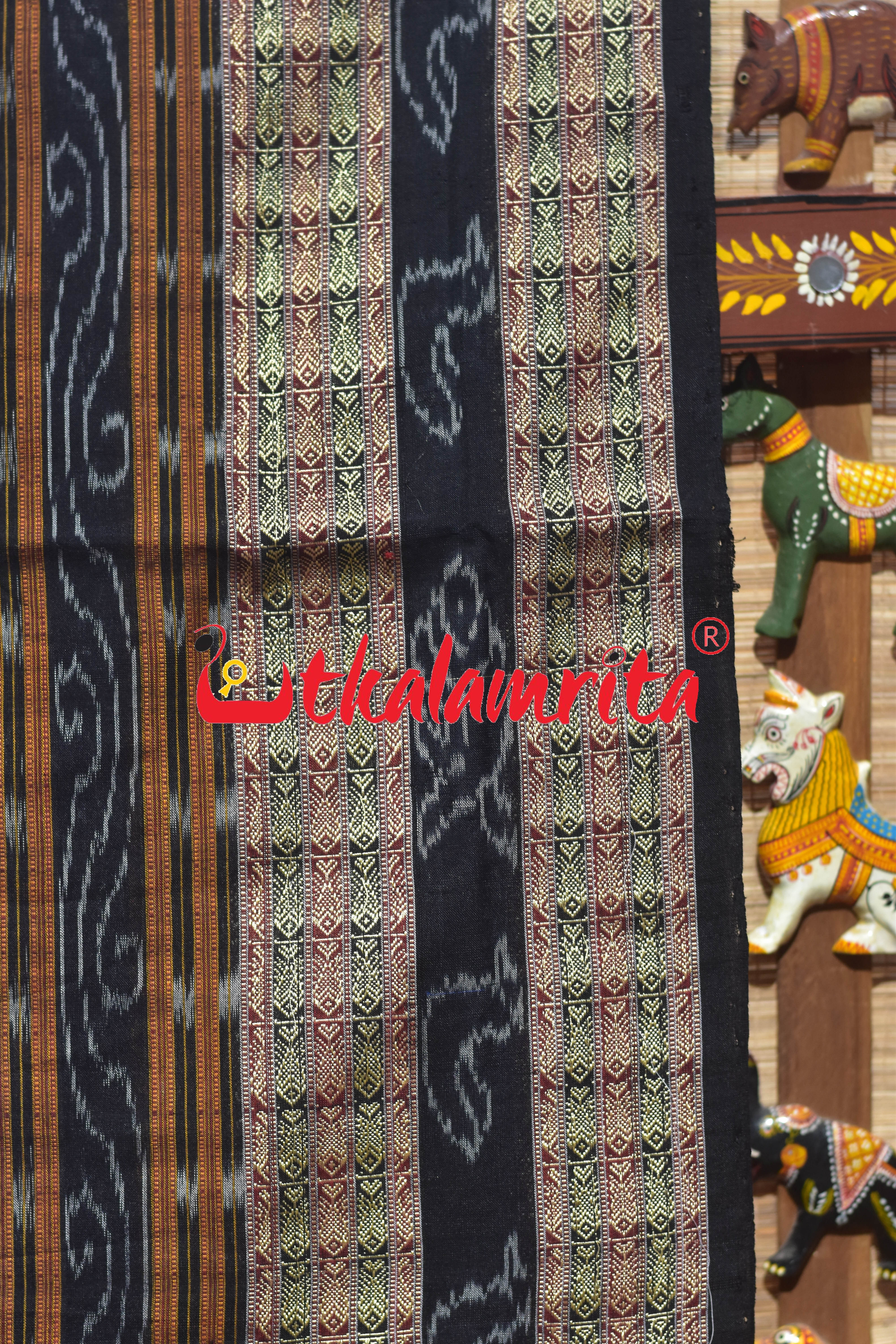 Red Blue Bichitrapuri Cotton Saree