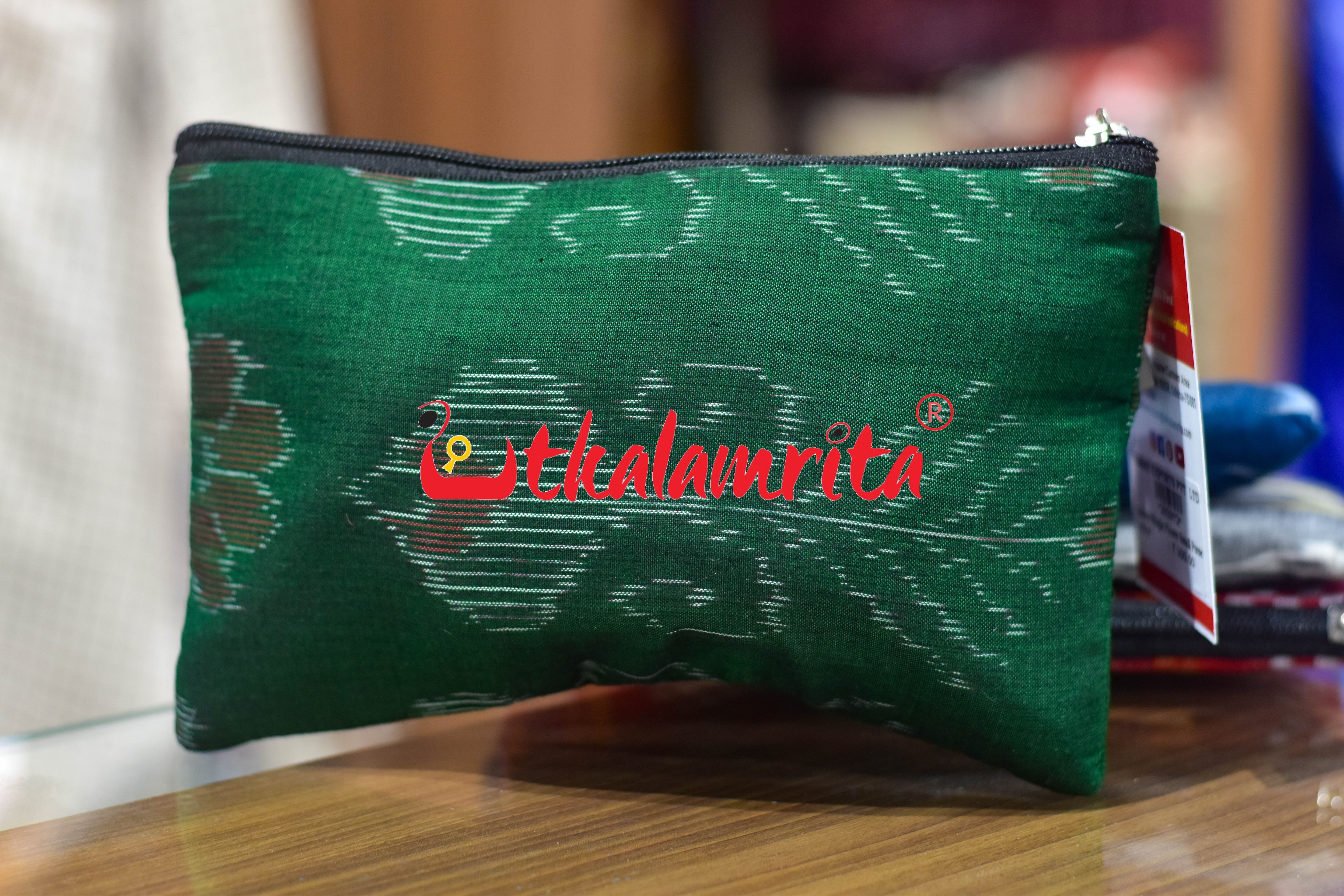 Green Single Flower Small Purse
