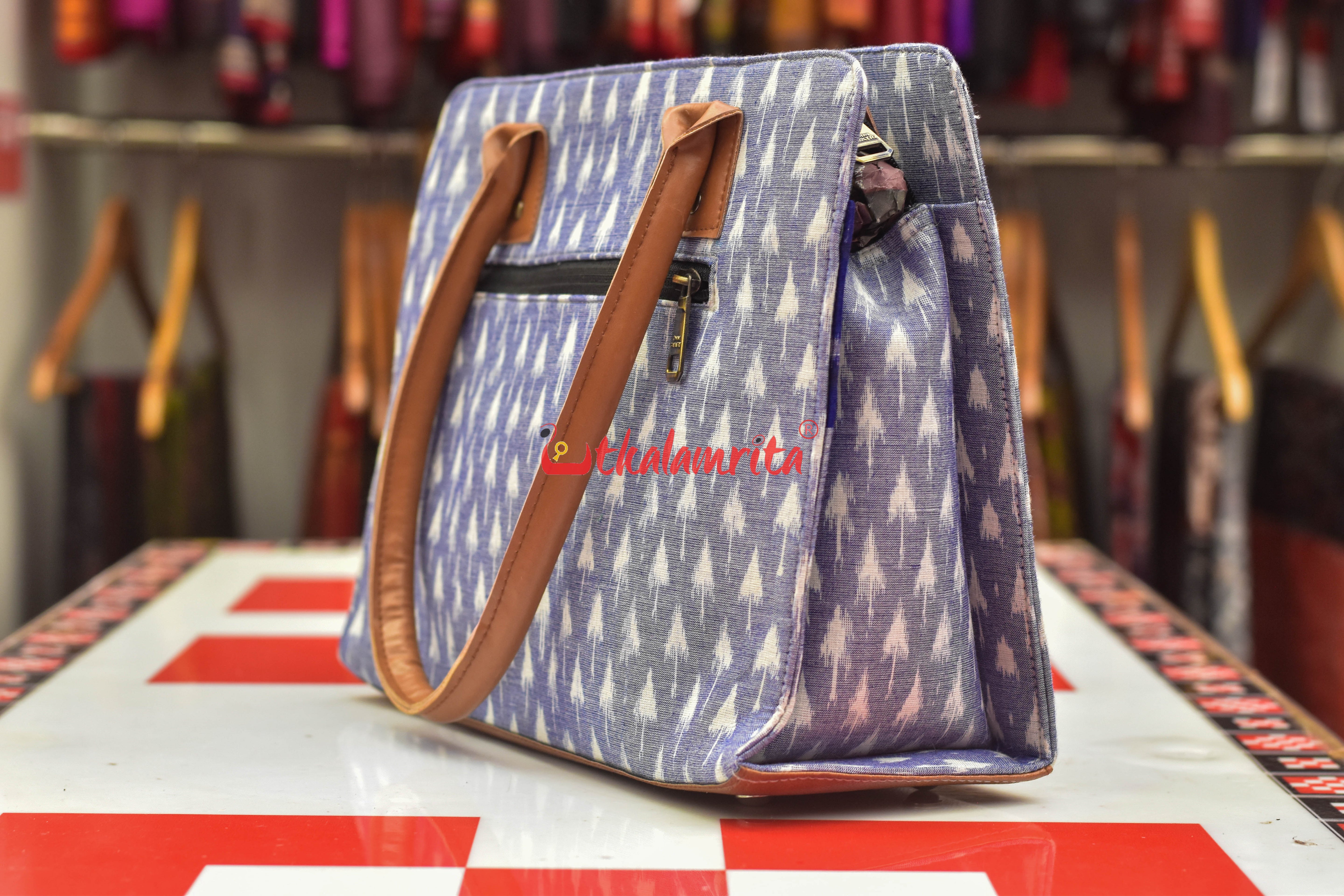 Chhatu Golden Over Blue Vanity Bag