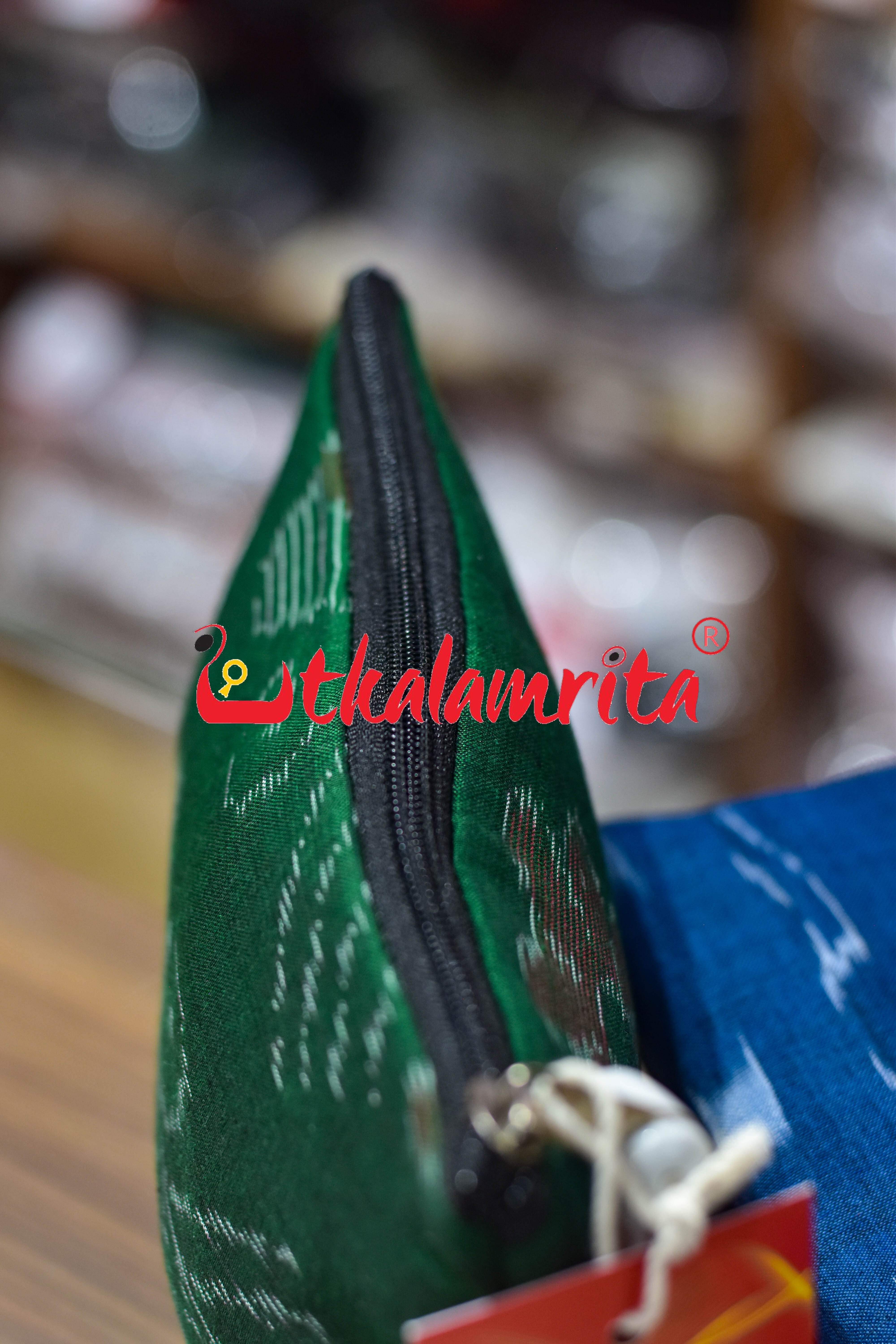 Green Single Flower Small Purse