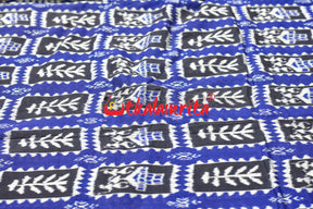 Tribal and House Jharaka on Blue (Fabric)