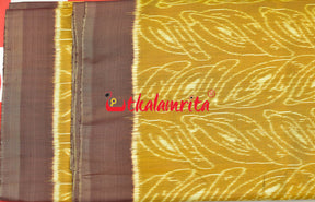 Khaja Natural Dye Mayura Anchal Khandua Silk Saree