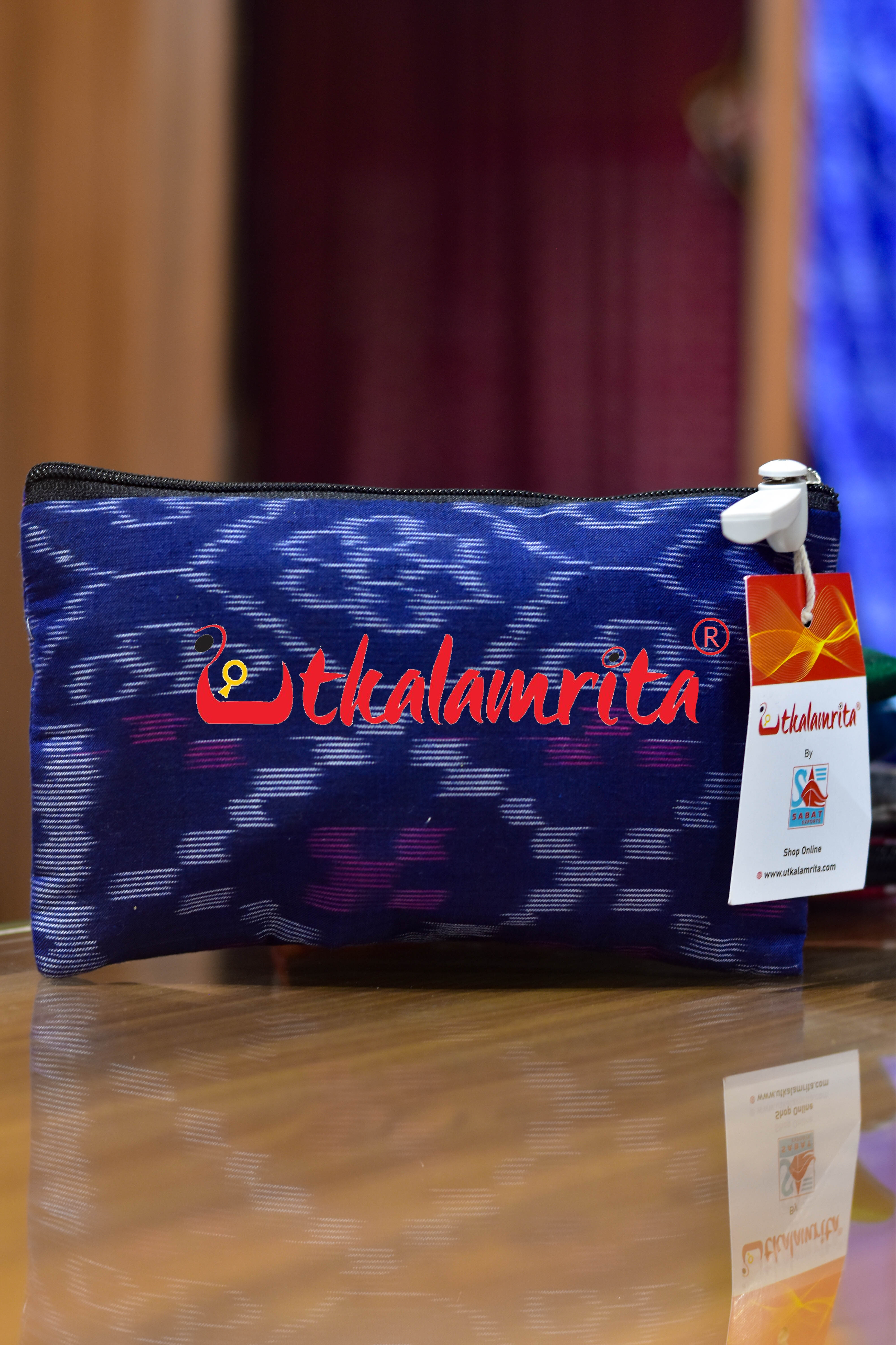 Blue Tetris Small Purse