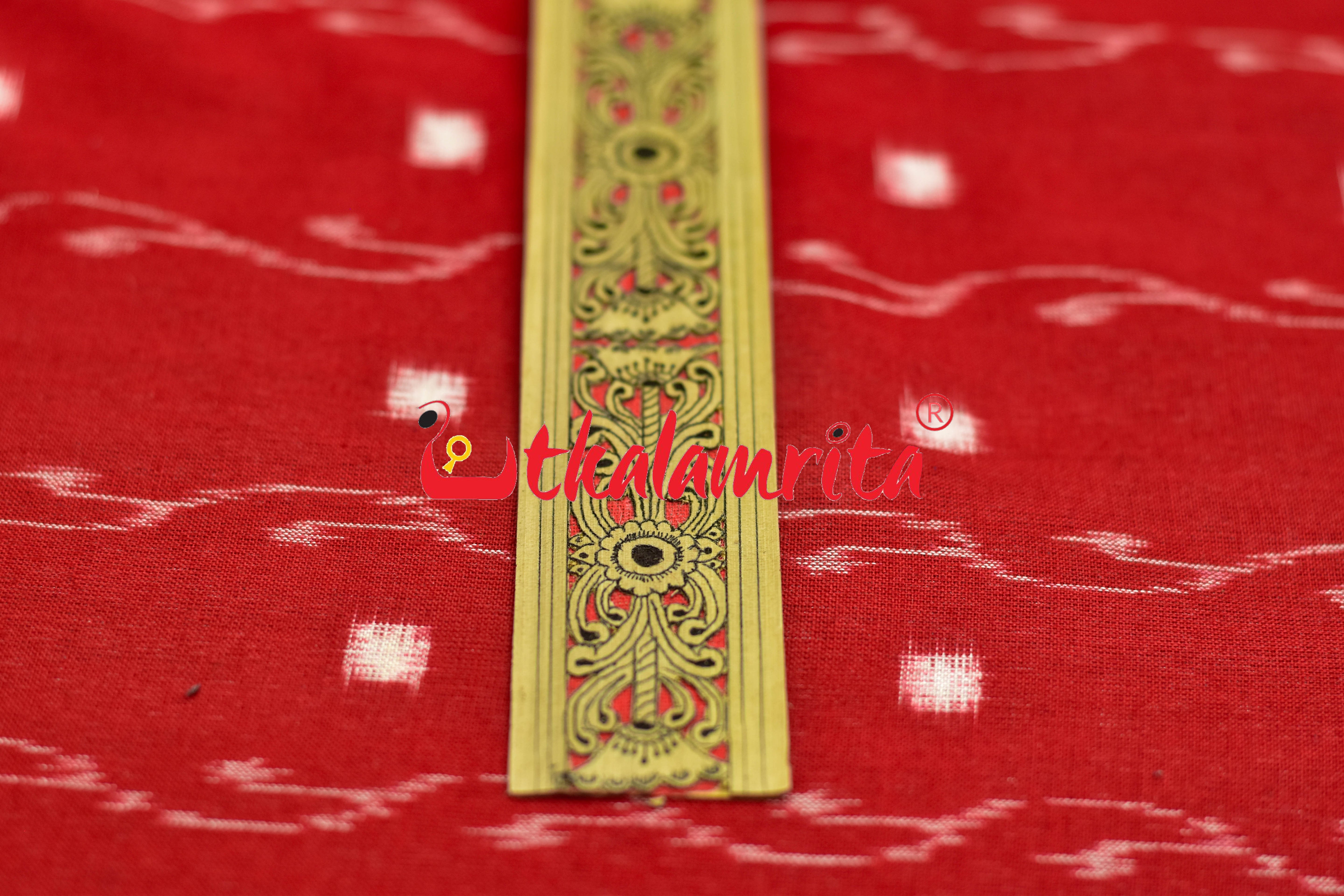Orange 3D Big Flower (Talapatra Bookmark)