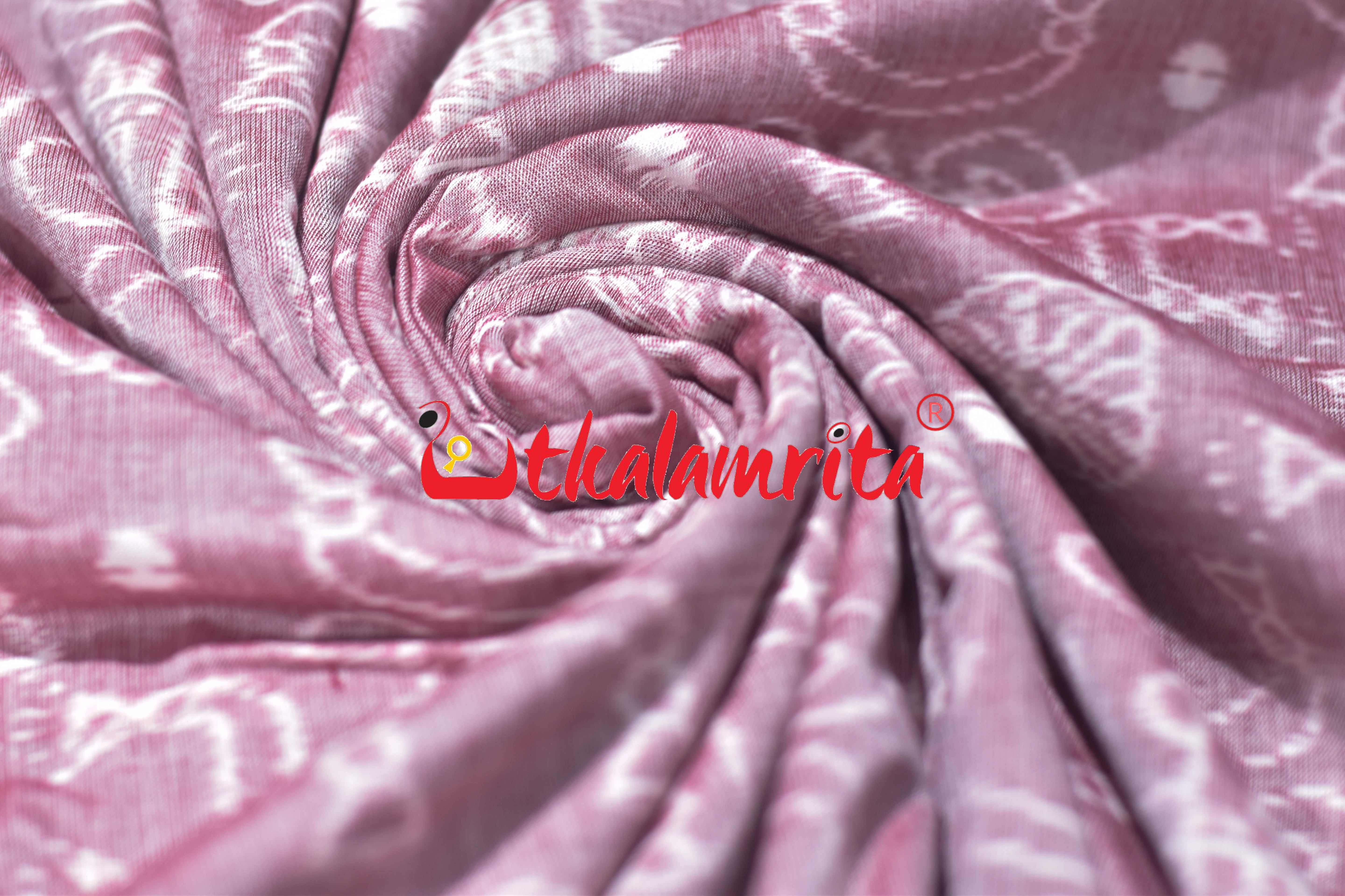 Sree Jantra Lakhmi Pada Pink Sambalpuri Cotton (Fabric)