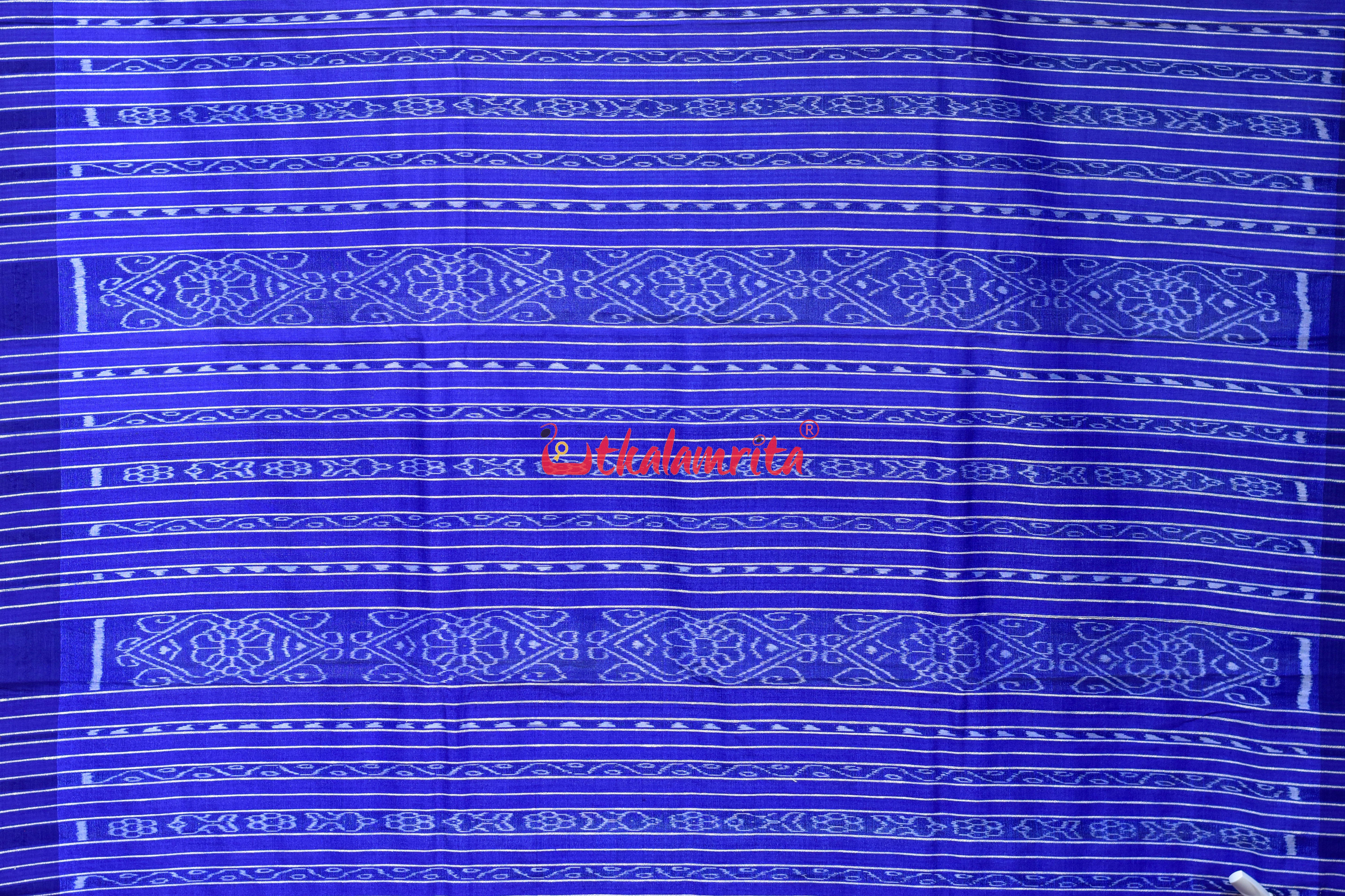 Ghee with Blue Border Gopalpur Tussar Silk Saree
