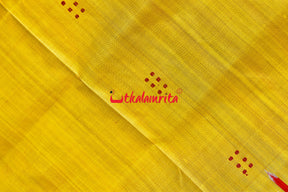 Devi Yellow Double Border Pasapali Khandua Silk Saree