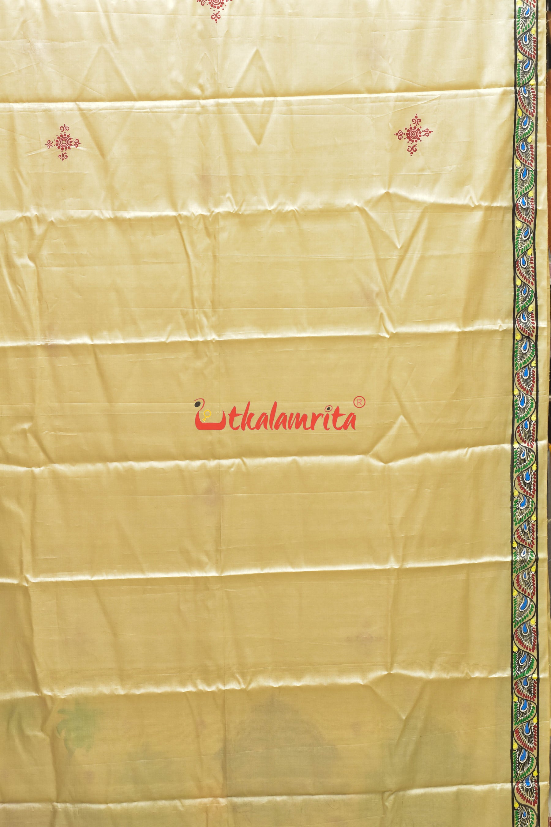 Adibasi Pallu Pattachitra Tussar Silk Saree