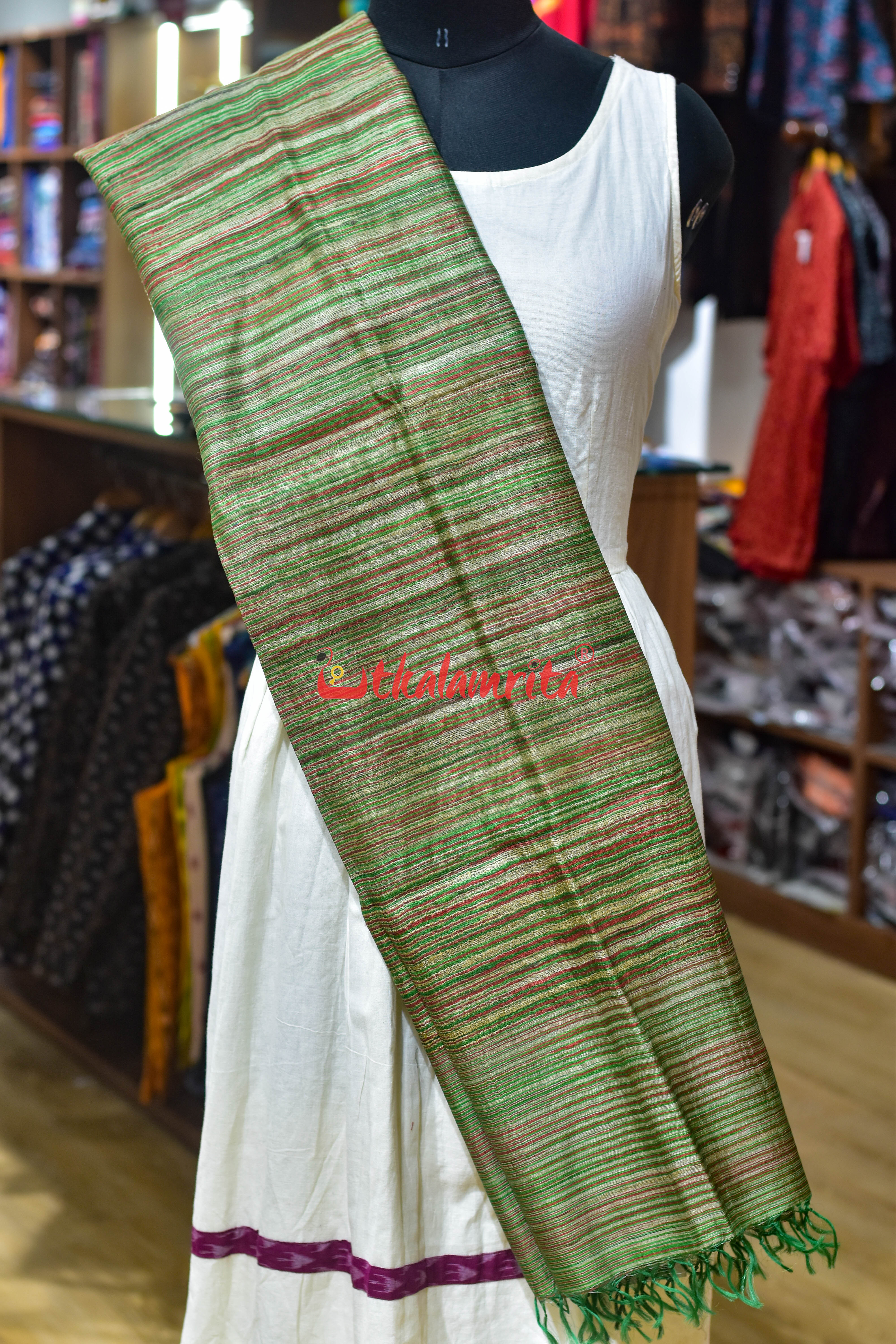 Muti Colour Gicha Tussar Silk (Dupatta)