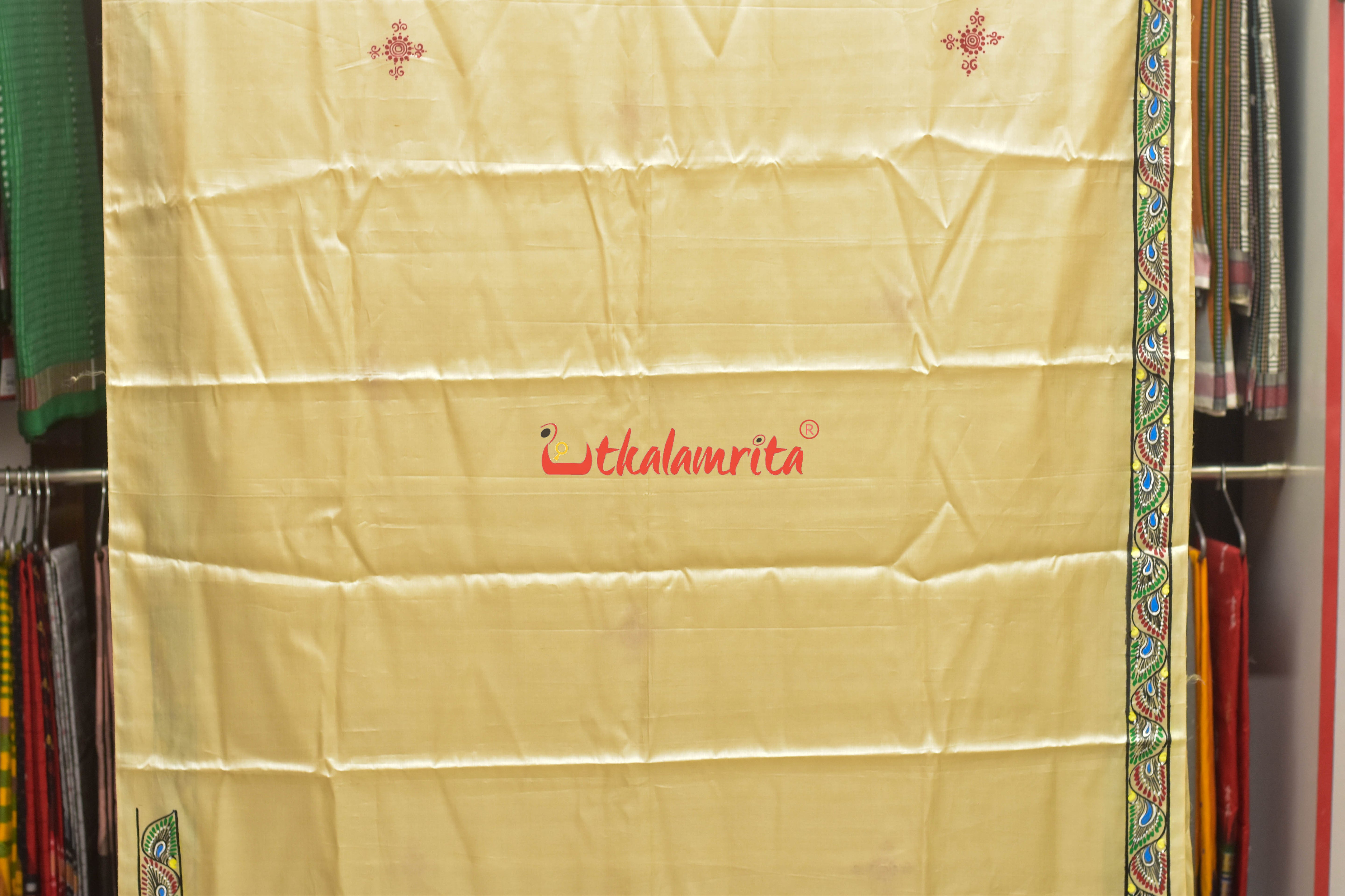 Adibasi Pallu Pattachitra Tussar Silk Saree