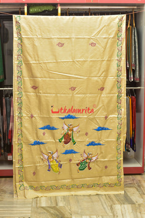 Pari Them Pattachitra Tussar Silk Saree