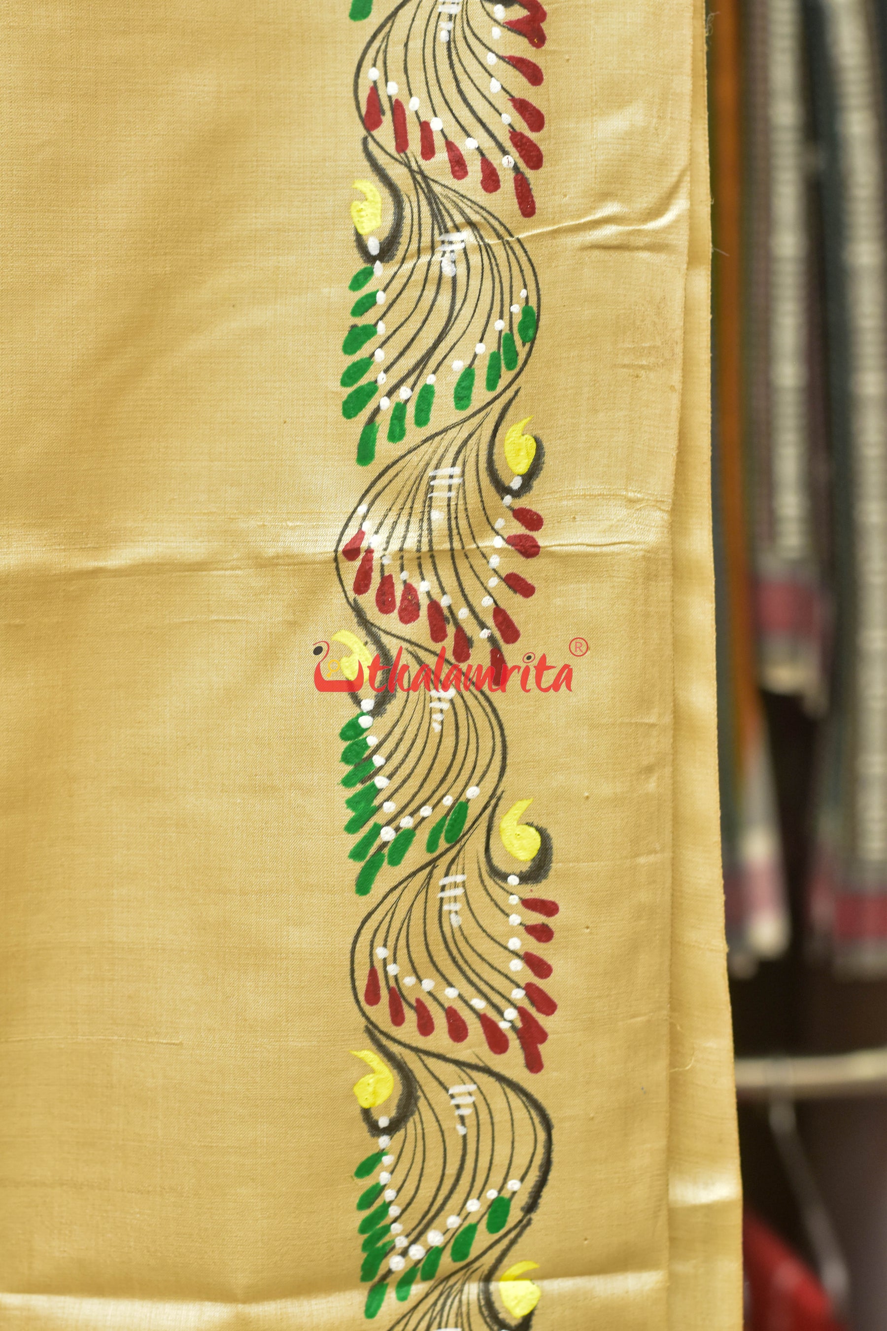 Pari Them Pattachitra Tussar Silk Saree