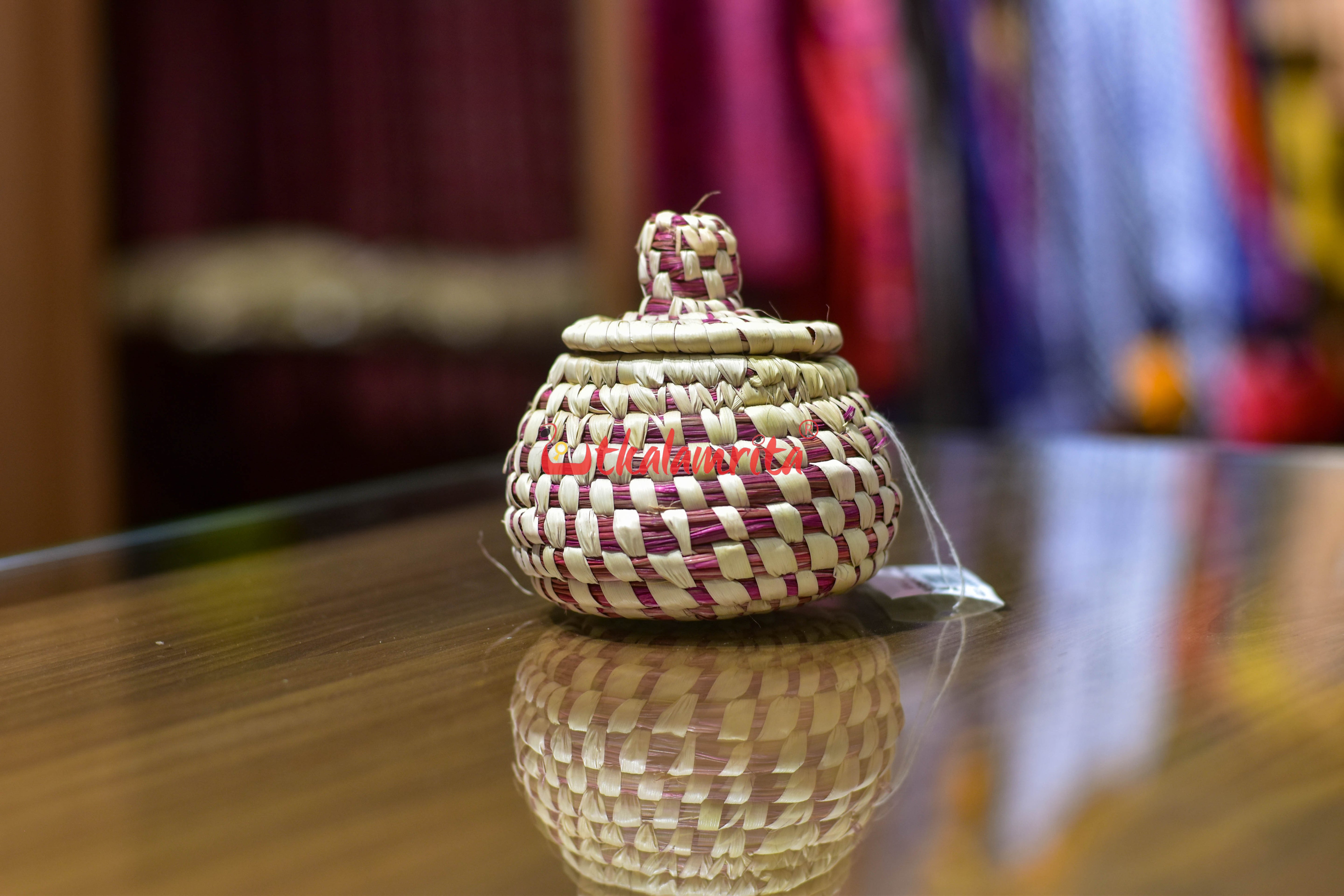 Sabai Grass Pink Jewellery Box