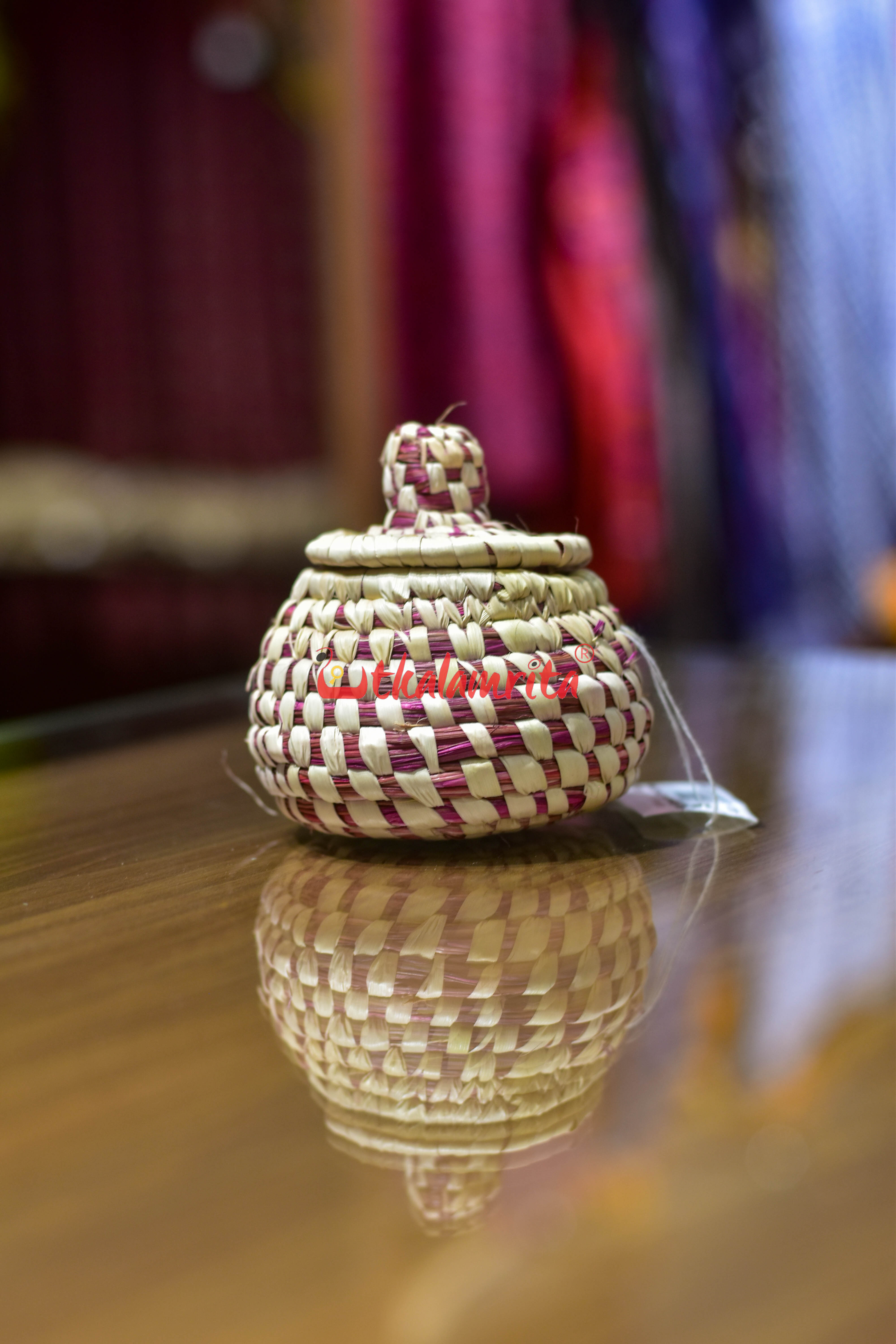 Sabai Grass Pink Jewellery Box