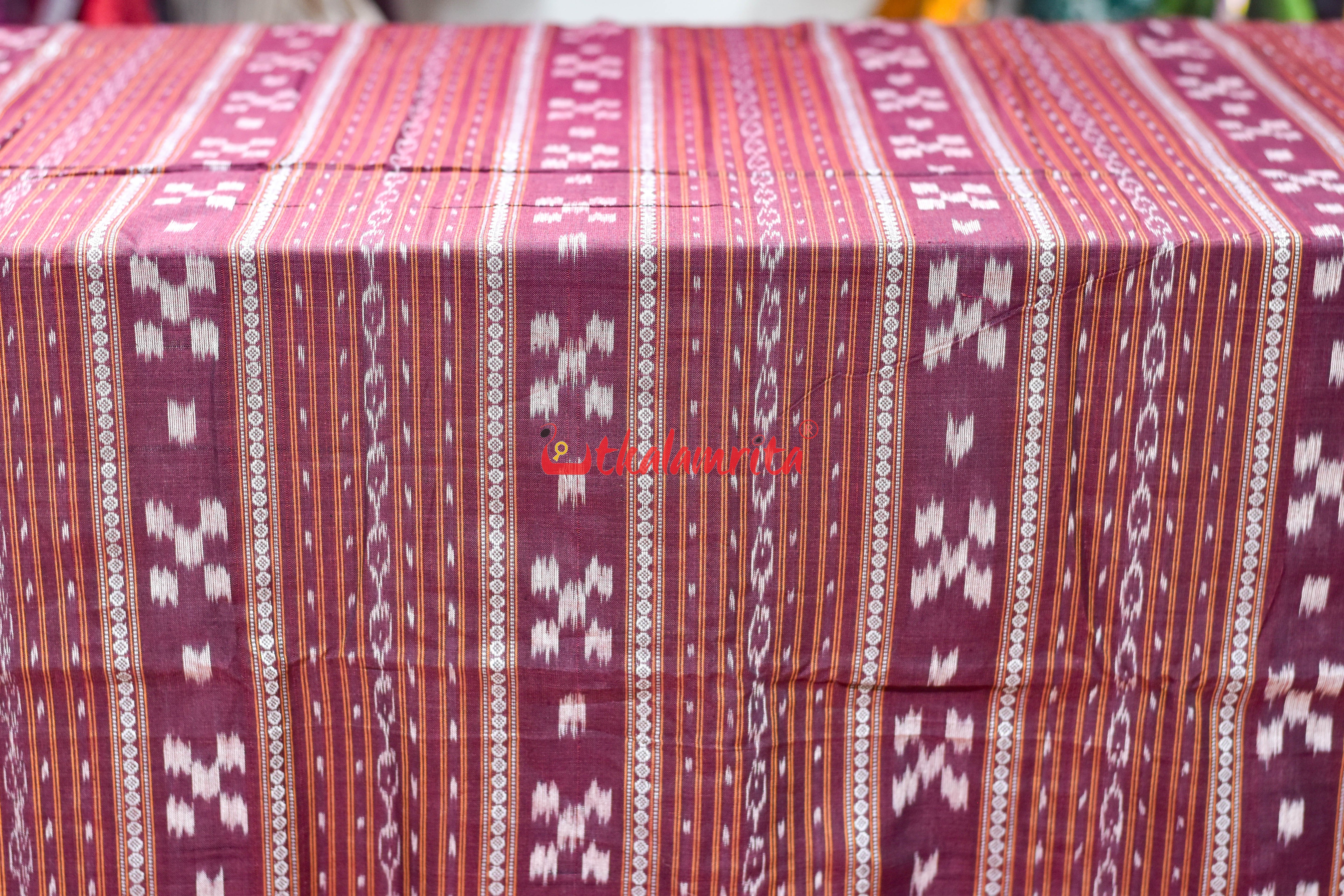 Coffee Pasapali Ikat Cotton (Fabric)