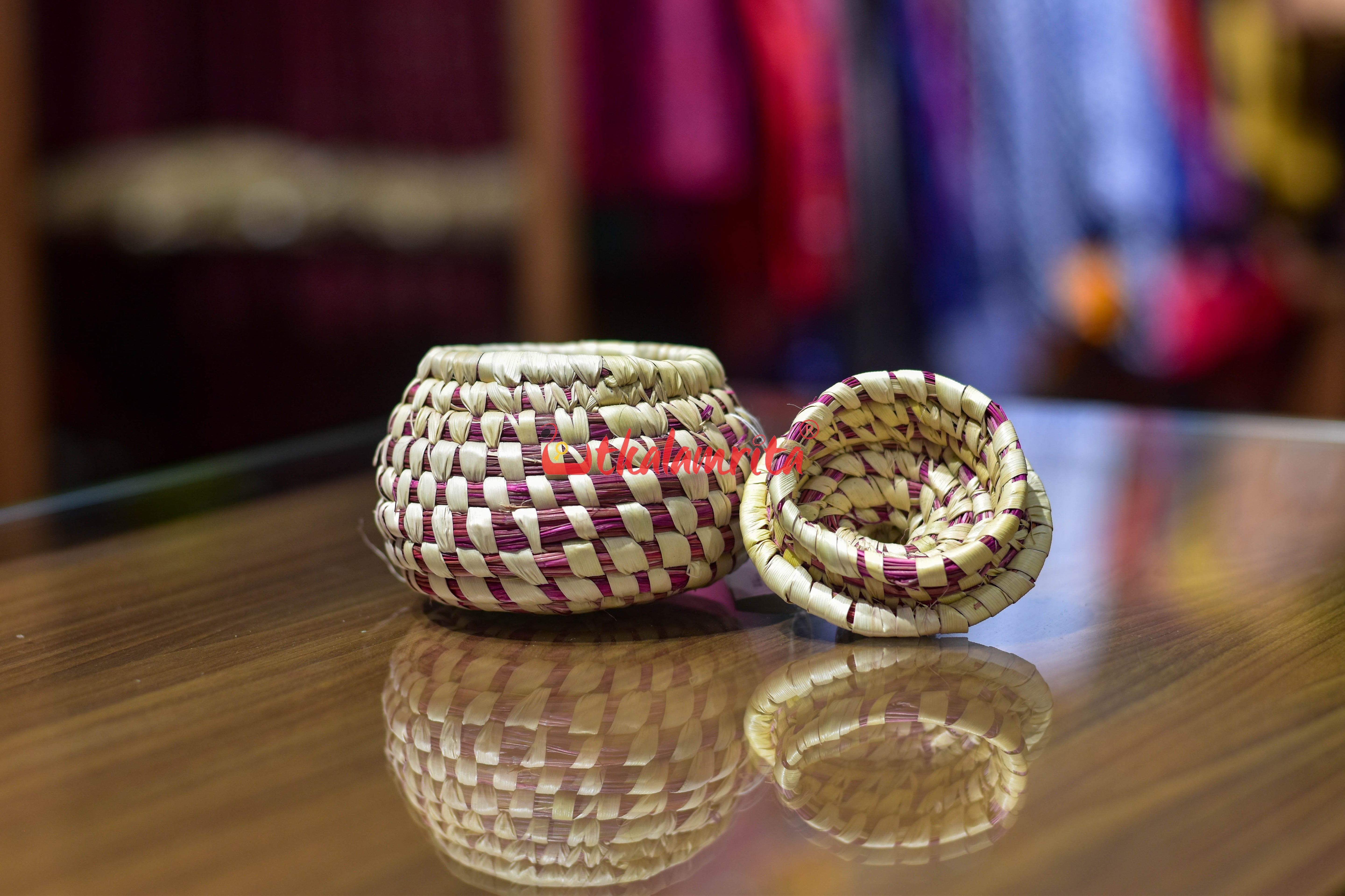 Sabai Grass Pink Jewellery Box