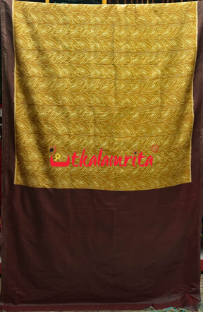 Khaja Natural Dye Mayura Anchal Khandua Silk Saree