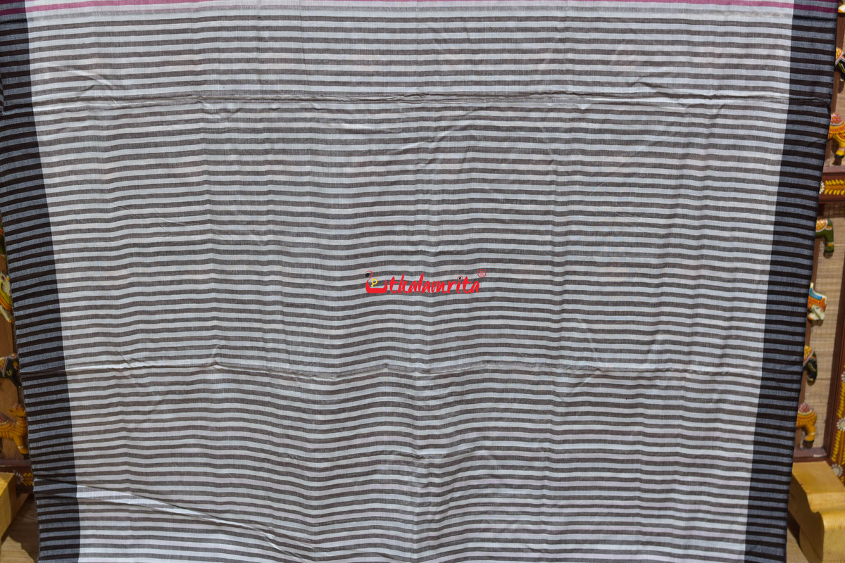 Leaf Pink Maniabandha Cotton Saree