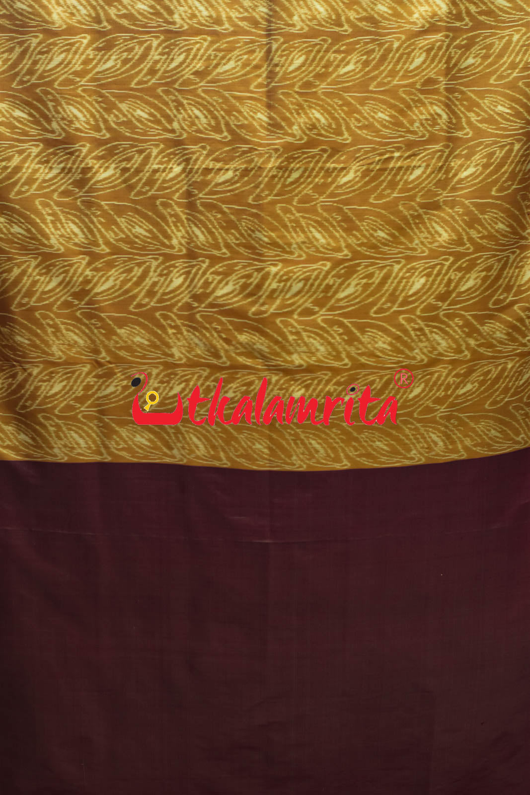 Khaja Natural Dye Mayura Anchal Khandua Silk Saree