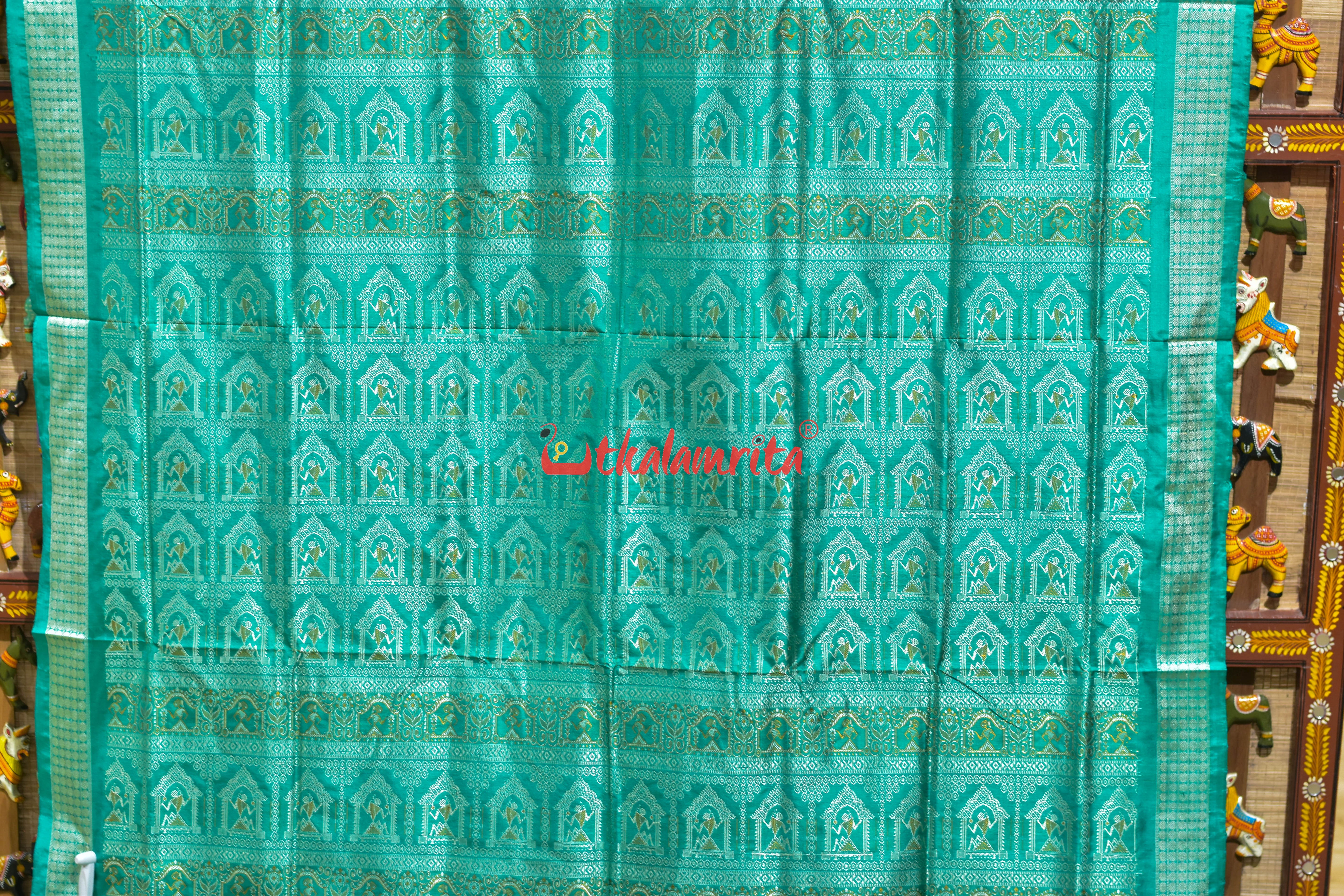 Body Tribals Magenta Bomkai Silk Saree
