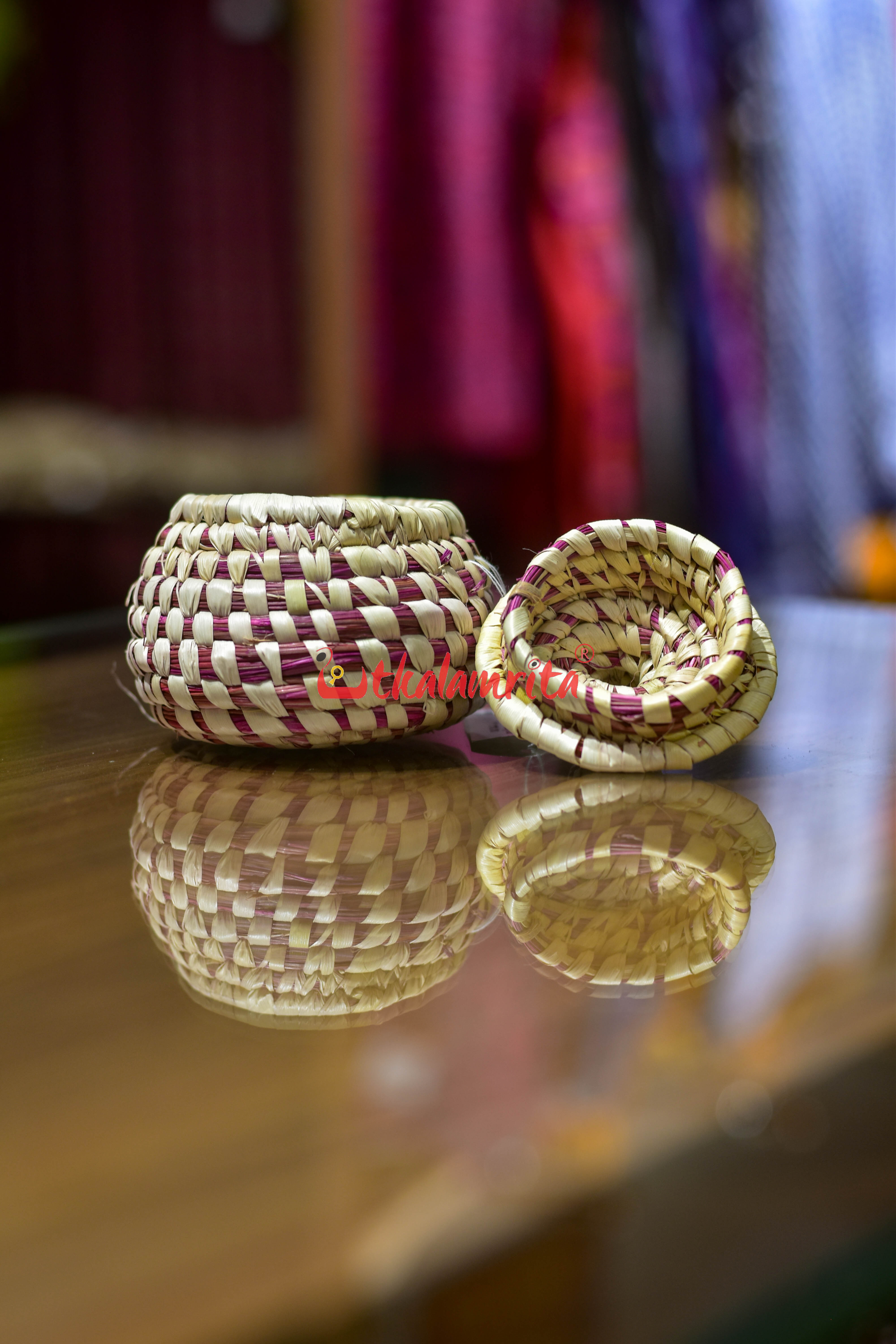 Sabai Grass Pink Jewellery Box