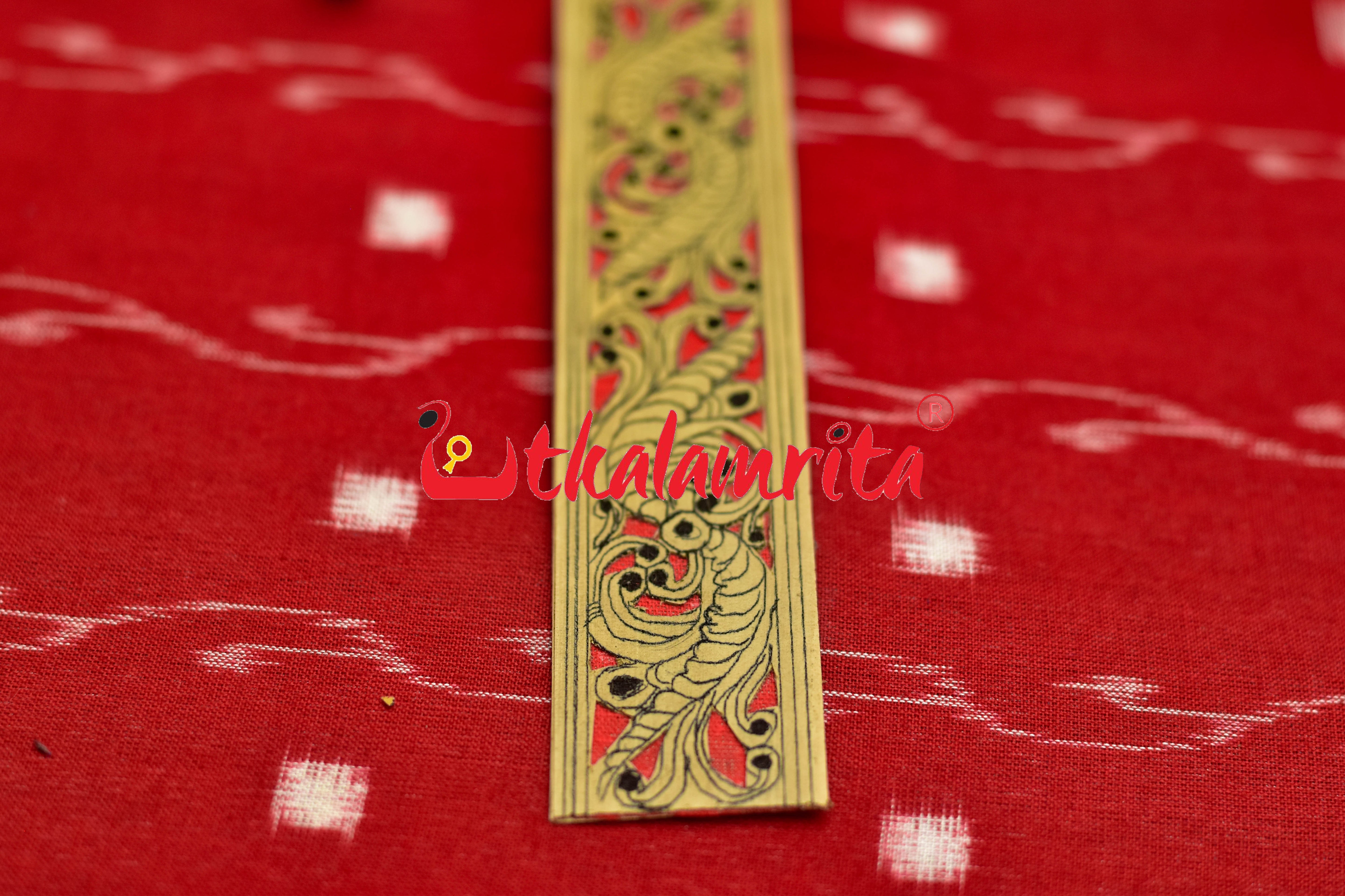 Orange Chakra Phula (Talapatra Bookmark)