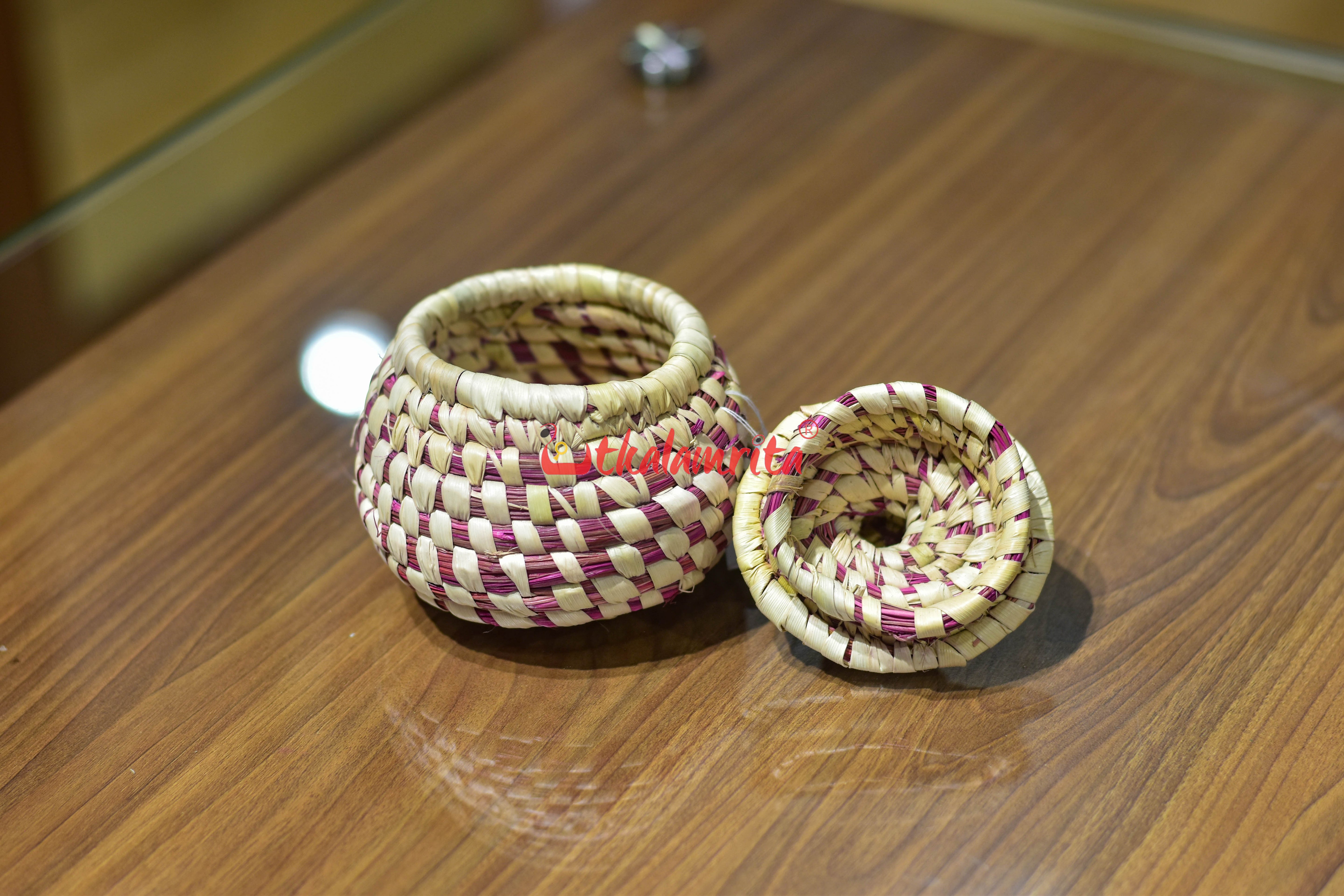 Sabai Grass Pink Jewellery Box
