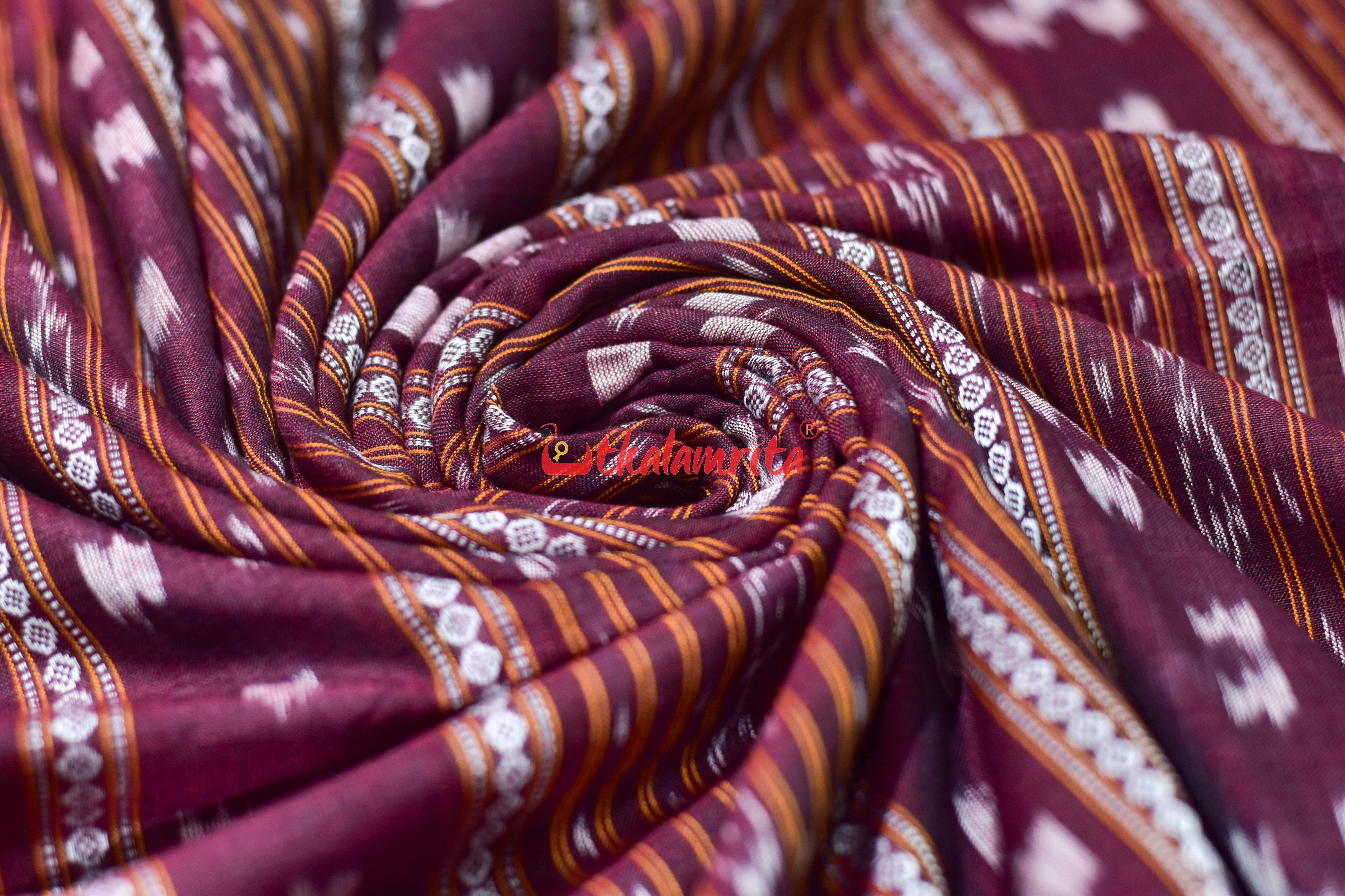 Coffee Pasapali Ikat Cotton (Fabric)
