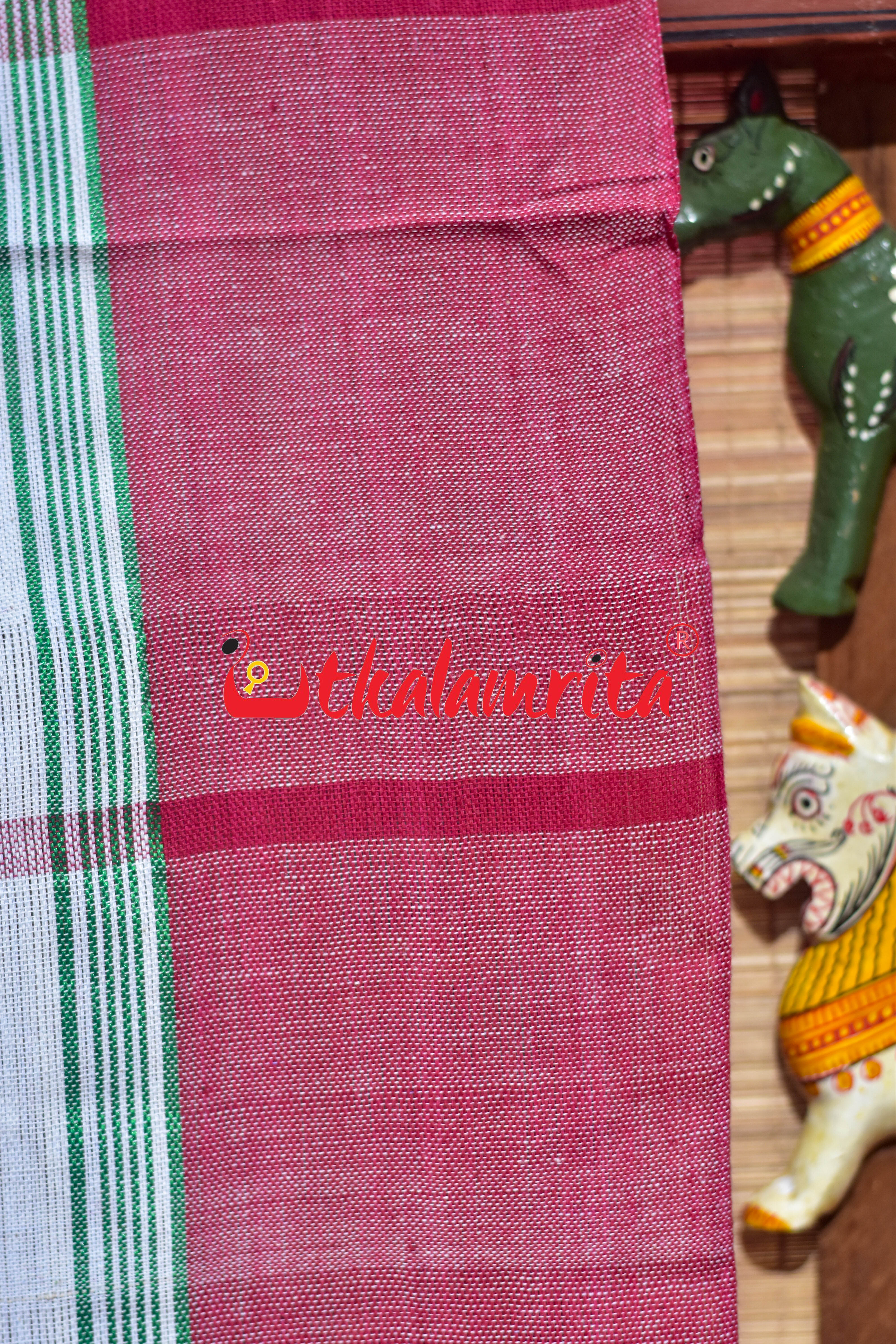 White Red Thin Stripes Santhal