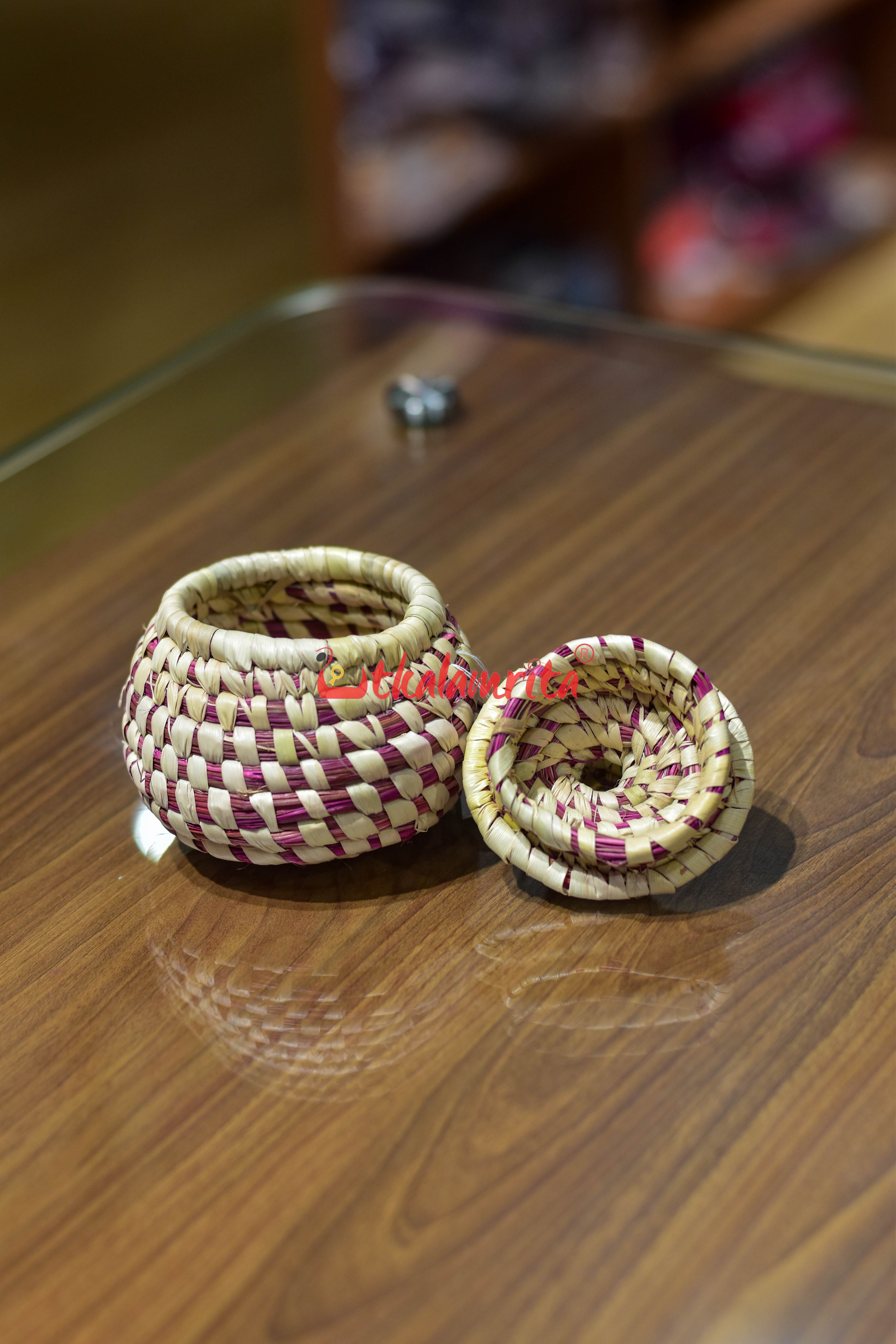 Sabai Grass Pink Jewellery Box