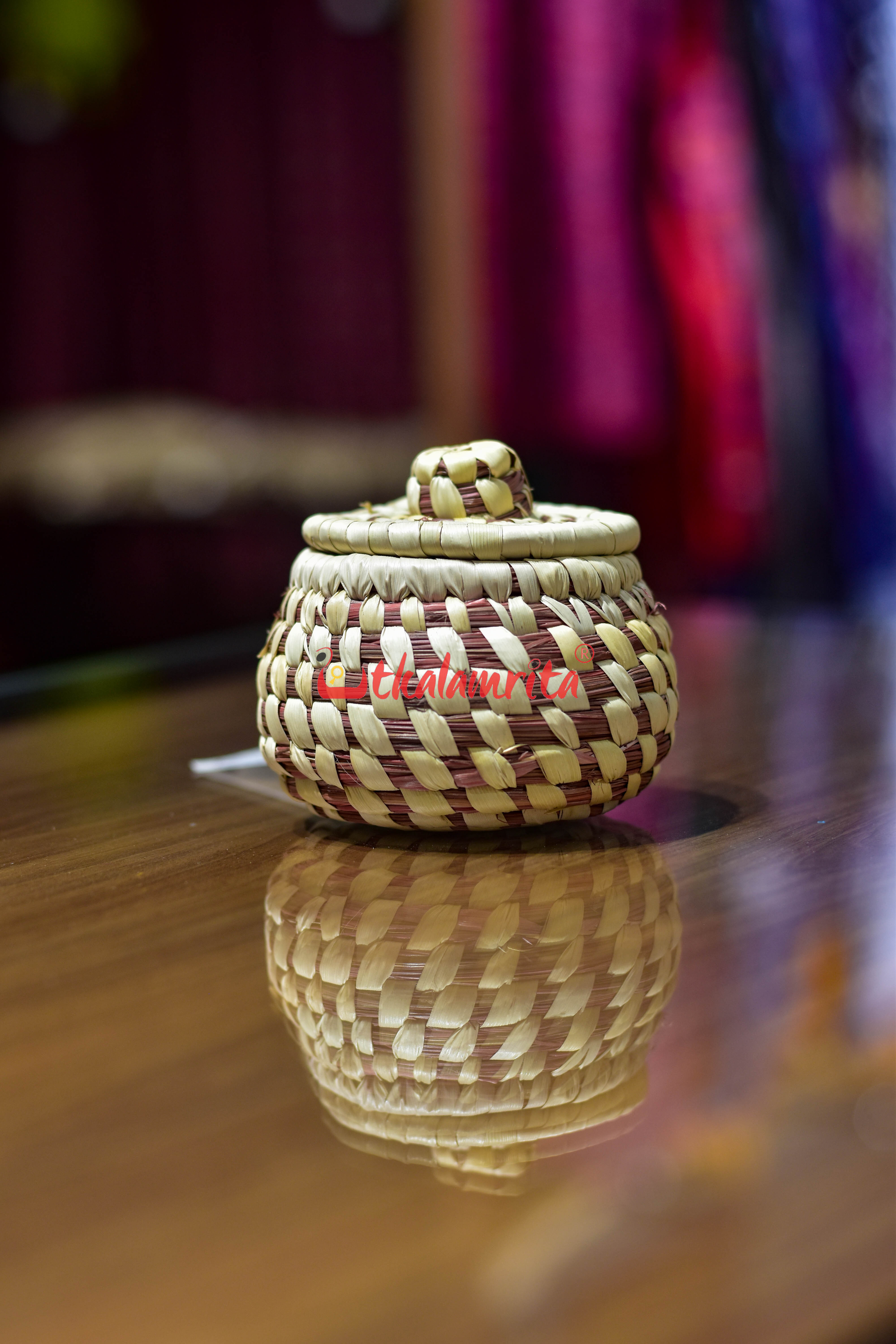 Sabai Grass Rust Jewellery Box